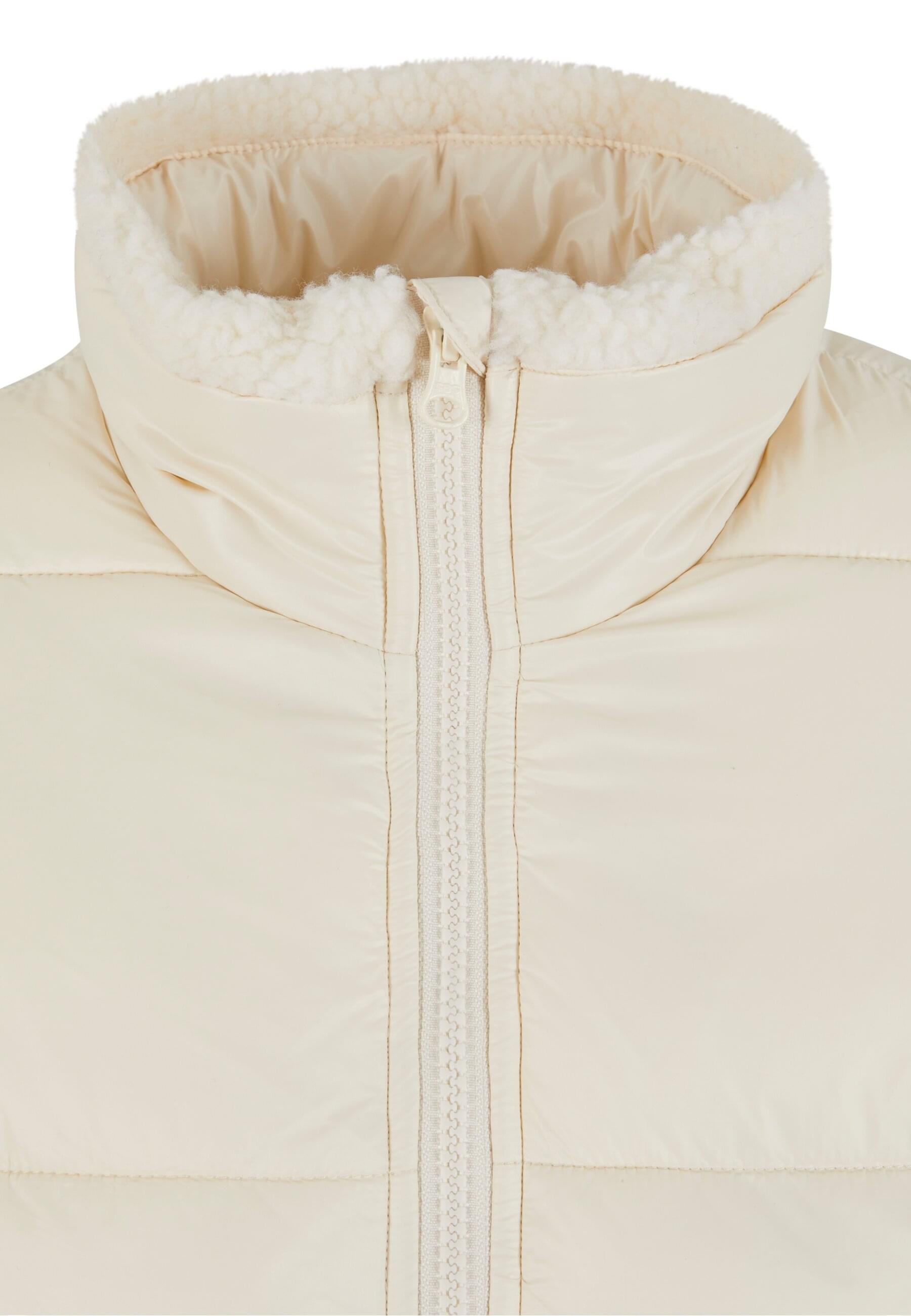 URBAN CLASSICS Allwetterjacke »Urban Classics Ladies Recycled Shiny Puffer Sherpa Jacket«, (1 St.), ohne Kapuze