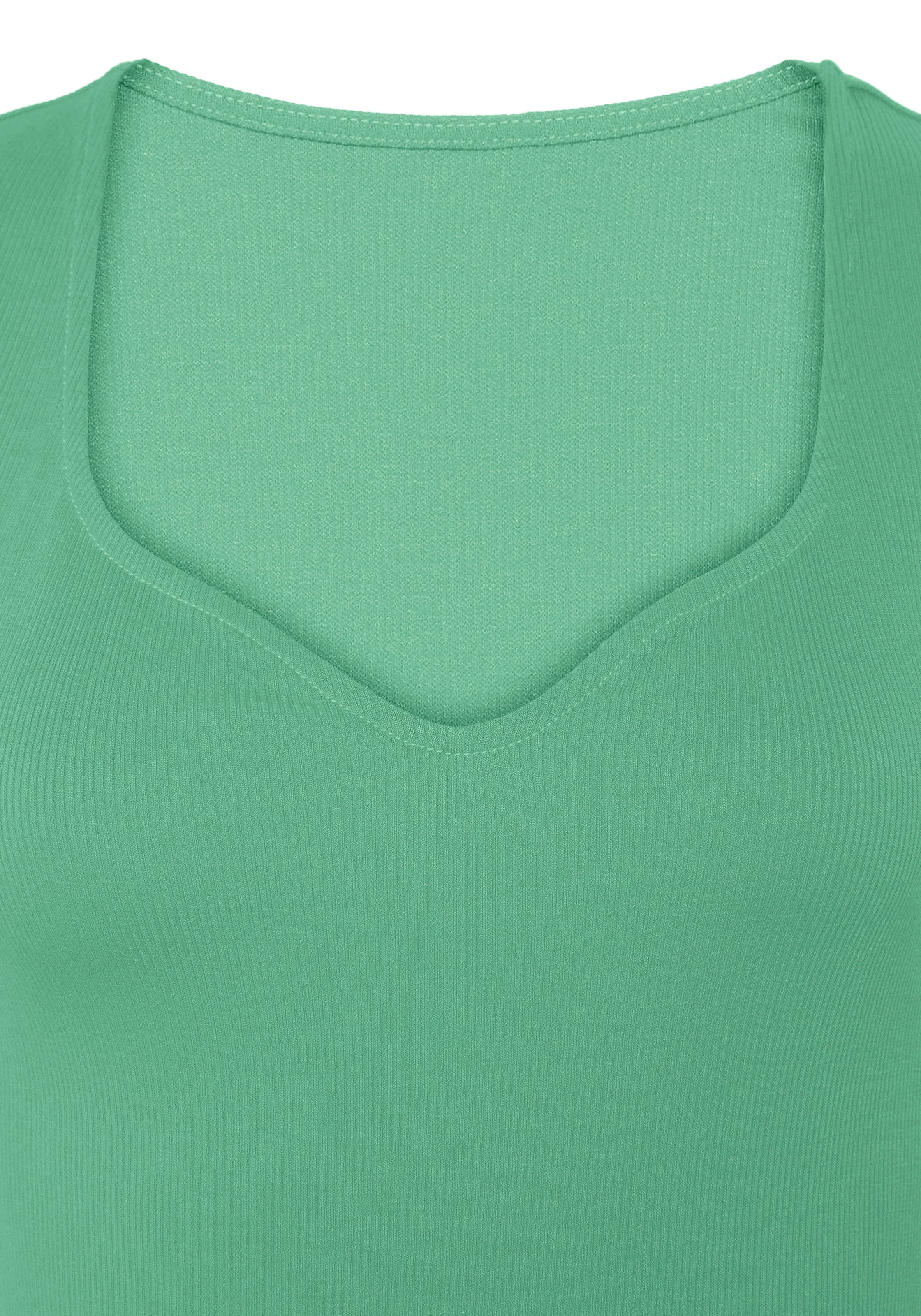 Vivance T-Shirt, (1 tlg.), mit herzförmigen Dekolleté für bestellen | BAUR