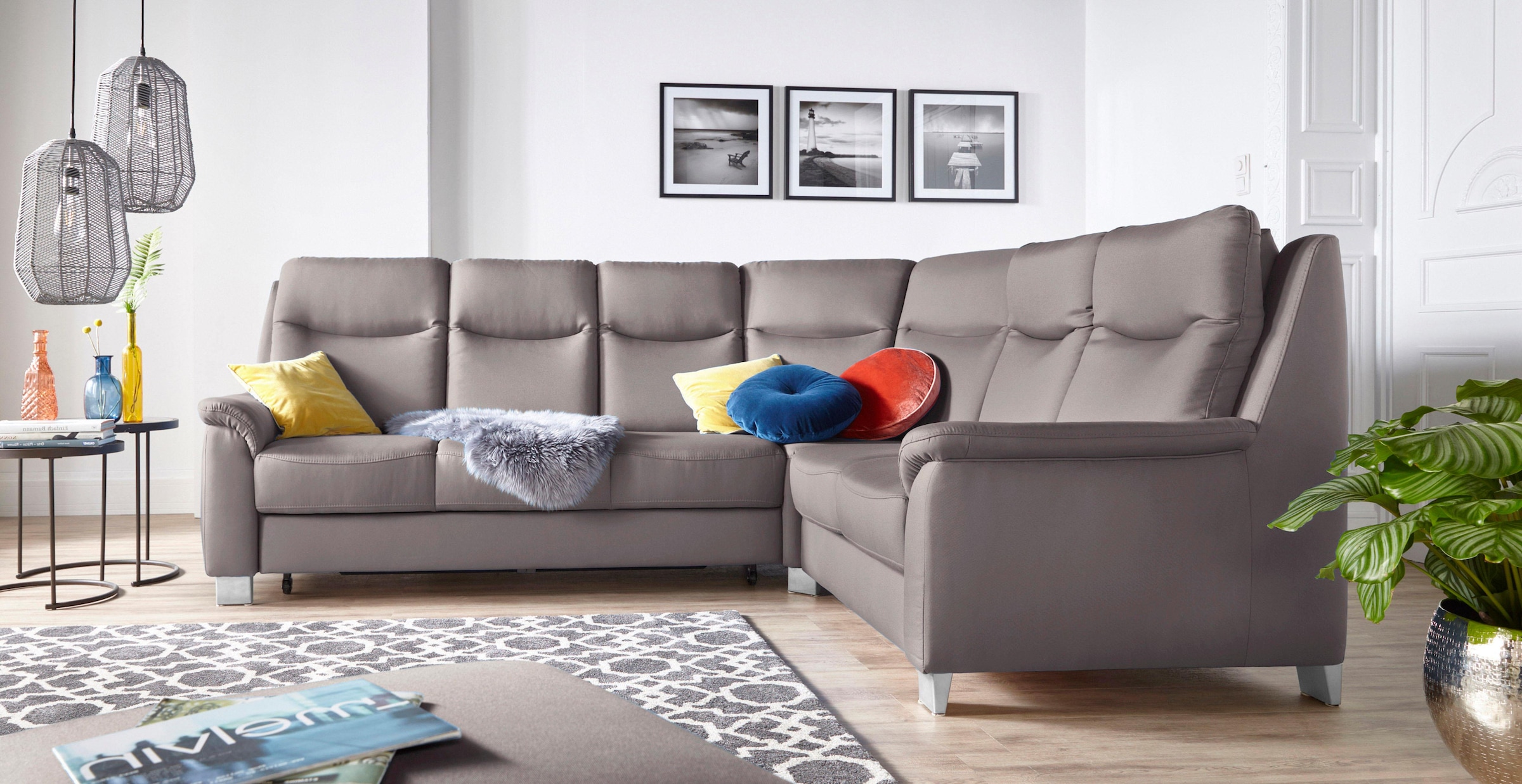 sit&more Ecksofa "Boccaccio L-Form", mit Federkern und Kopfteilverstellung, günstig online kaufen