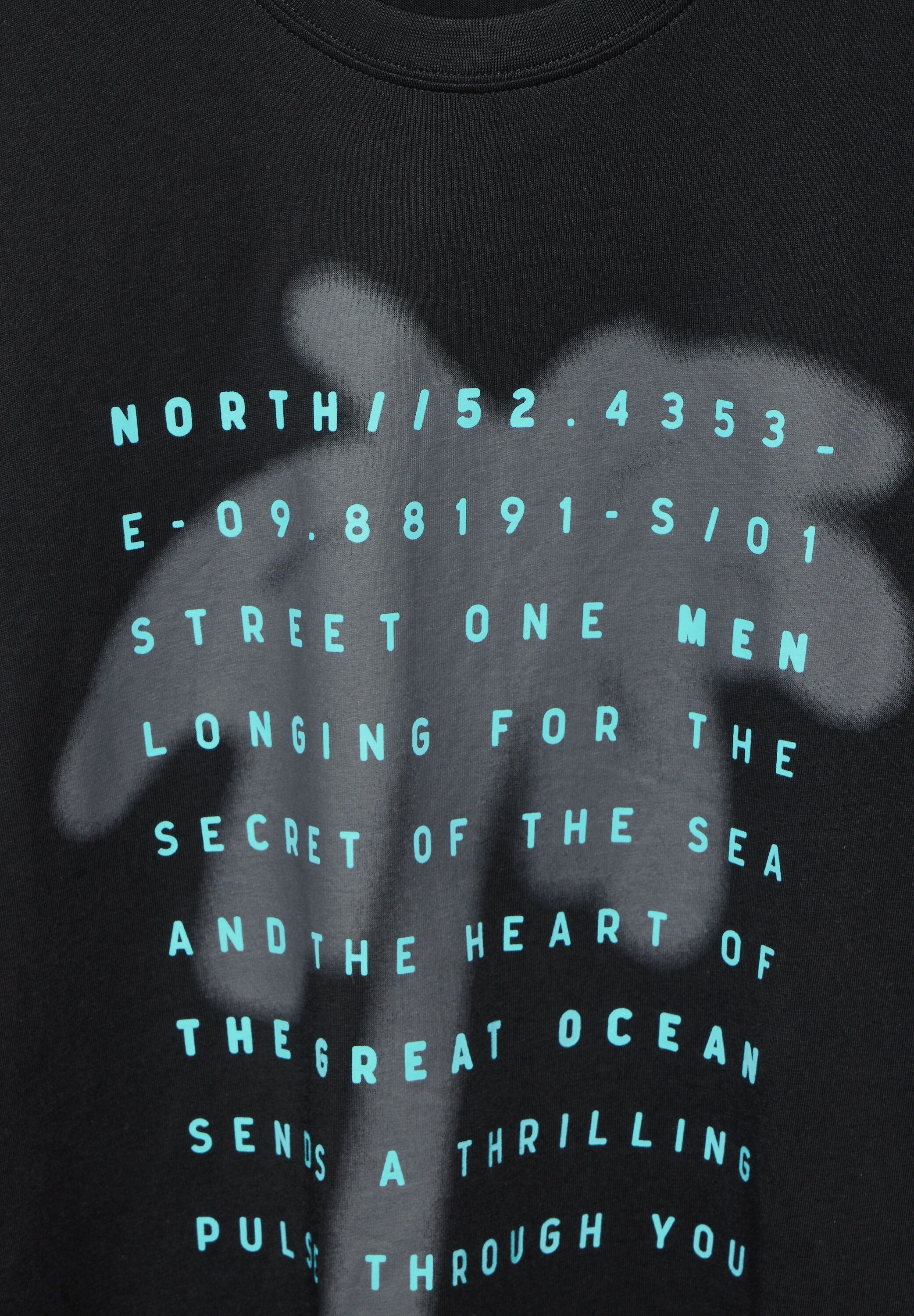 STREET ONE MEN T-Shirt, aus reiner Baumwolle