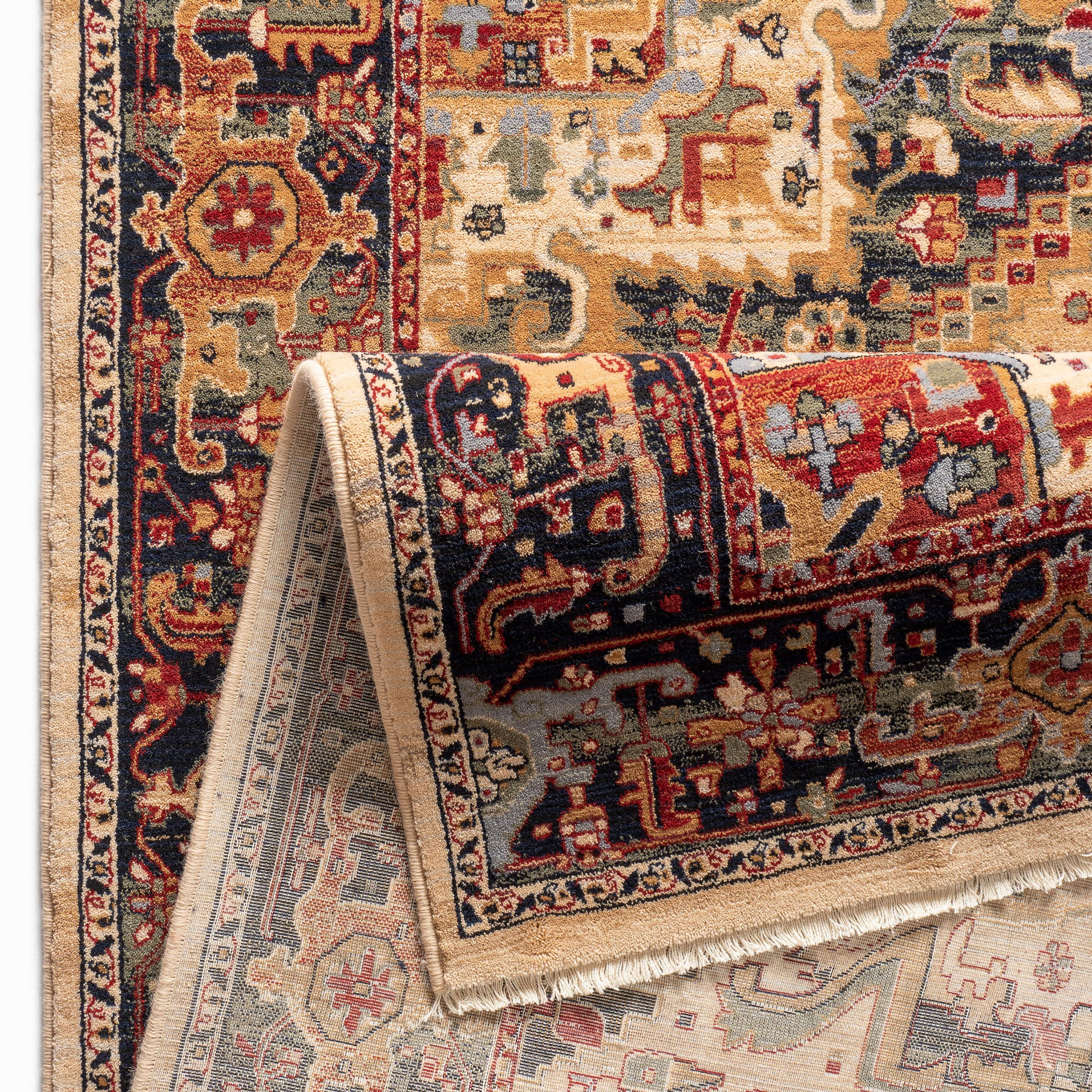 THEKO Wollteppich »Saharna 2886«, rechteckig, 10 mm Höhe, reine Wolle, Orient-Optik, mit Fransen