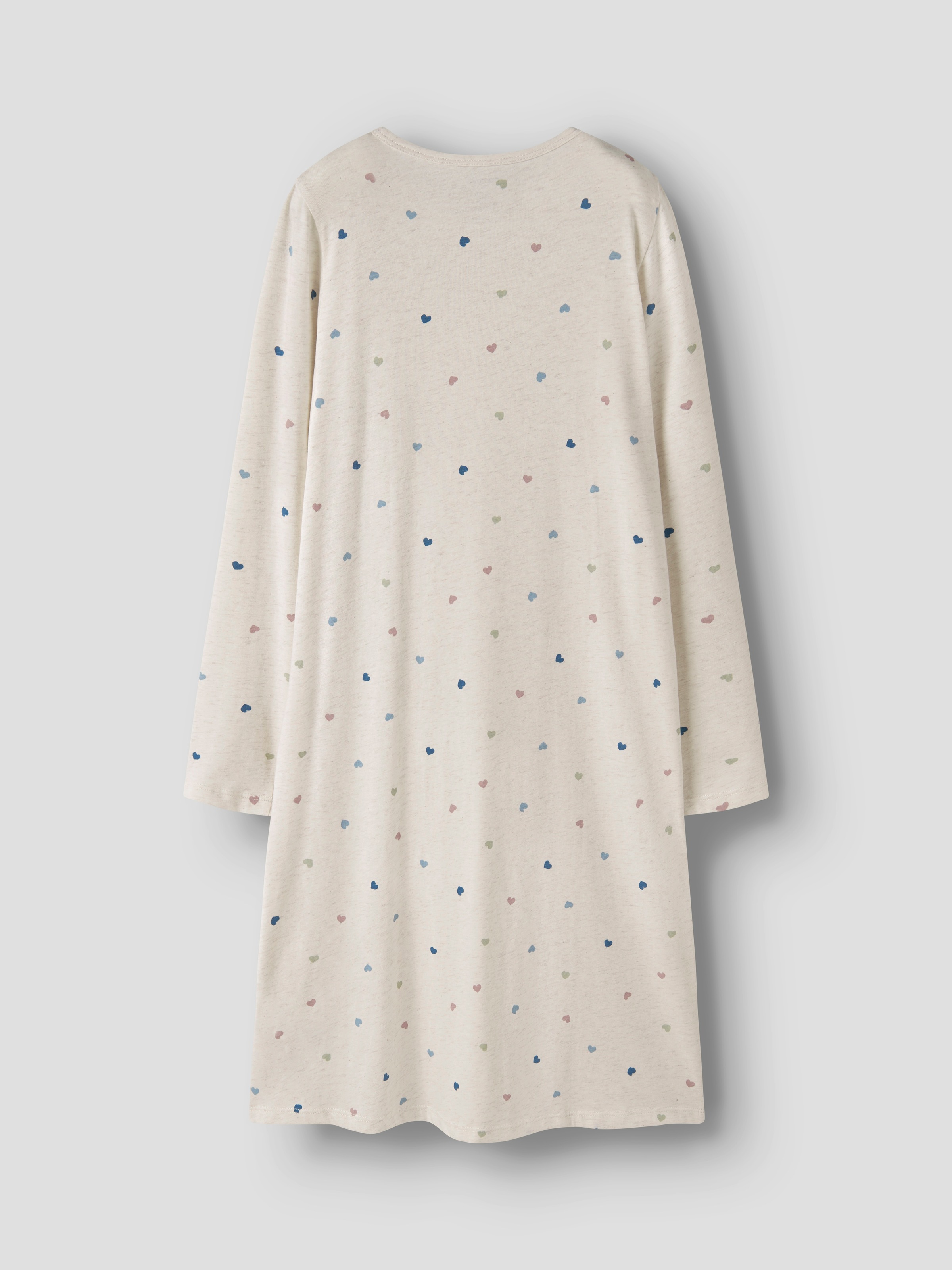 Name It Nachthemd »NKFNIGHTGOWN HEARTS NOOS« aus Baumwollmischung, A-Linien-Passform, elastisches Jersey-Material