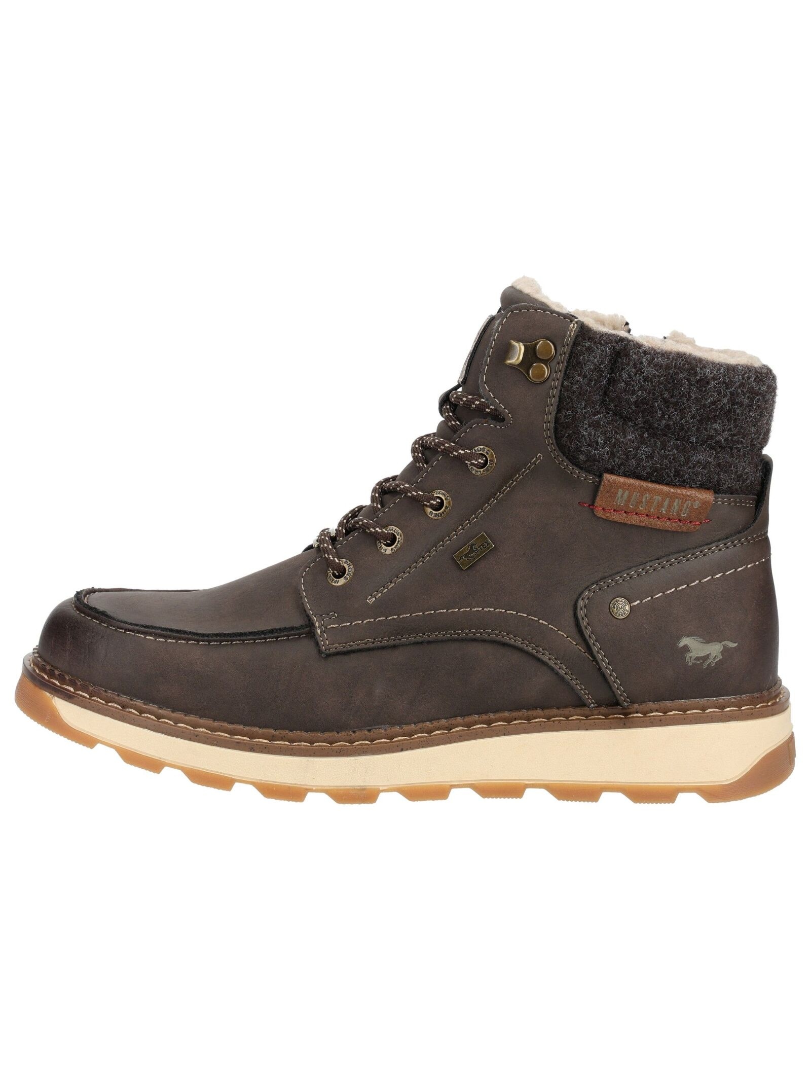 Mustang Shoes Schnürstiefelette »Mustang Shoes Stiefelette Lederimitat«