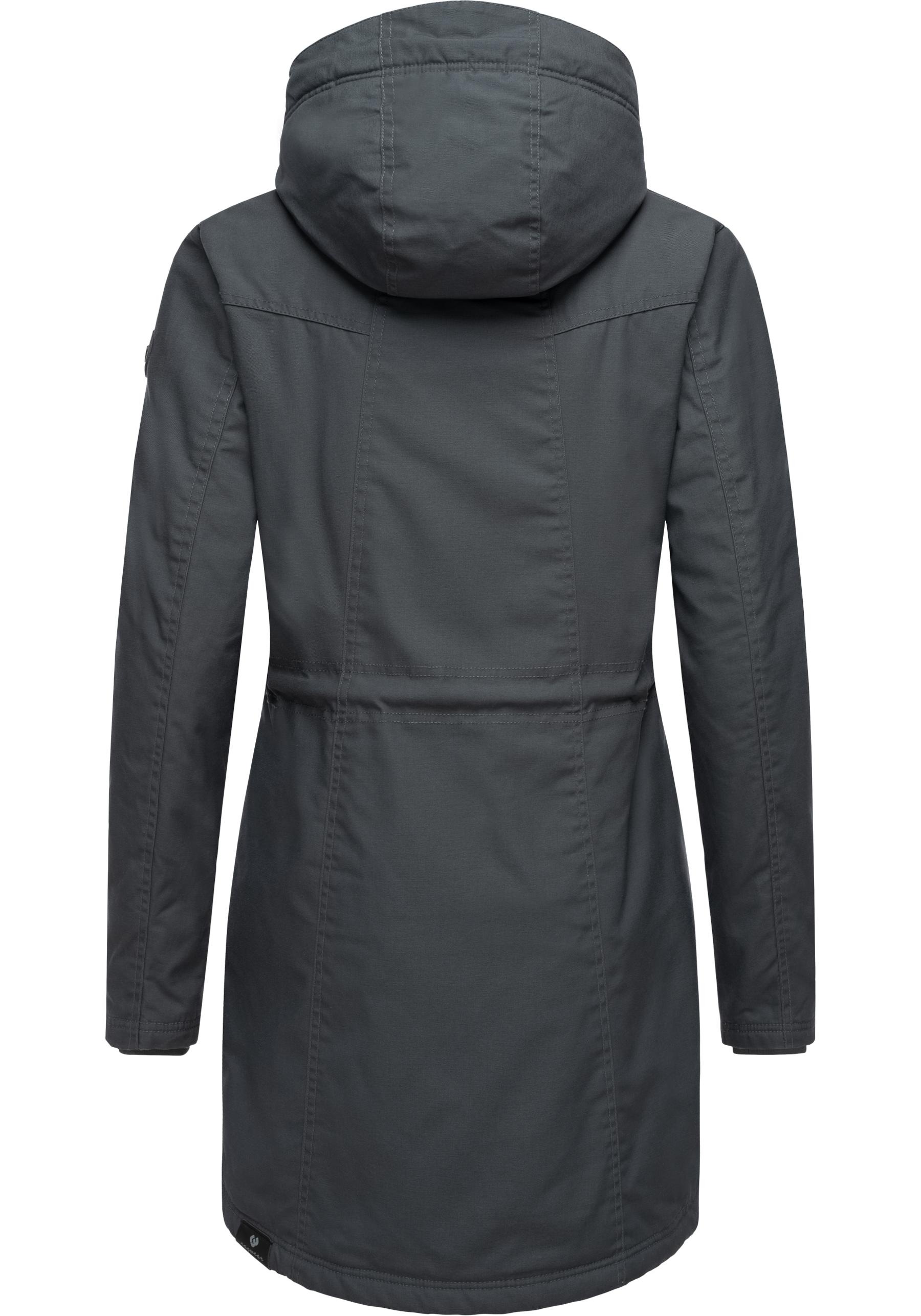 Ragwear Wintermantel »Elsie«, stylischer Winterparka mit Kapuze und Teddyfleece