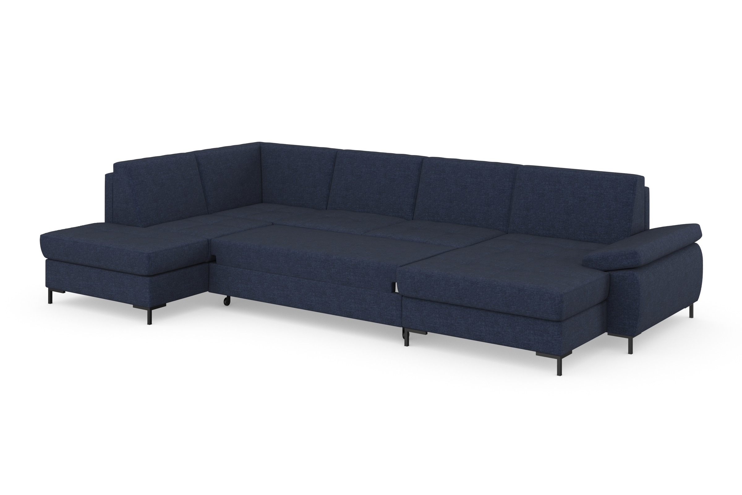 DOMO collection Wohnlandschaft »Capelo U-Form«, mit Armteilverstellung, wahlweise mit Bettfunktion, Federkern