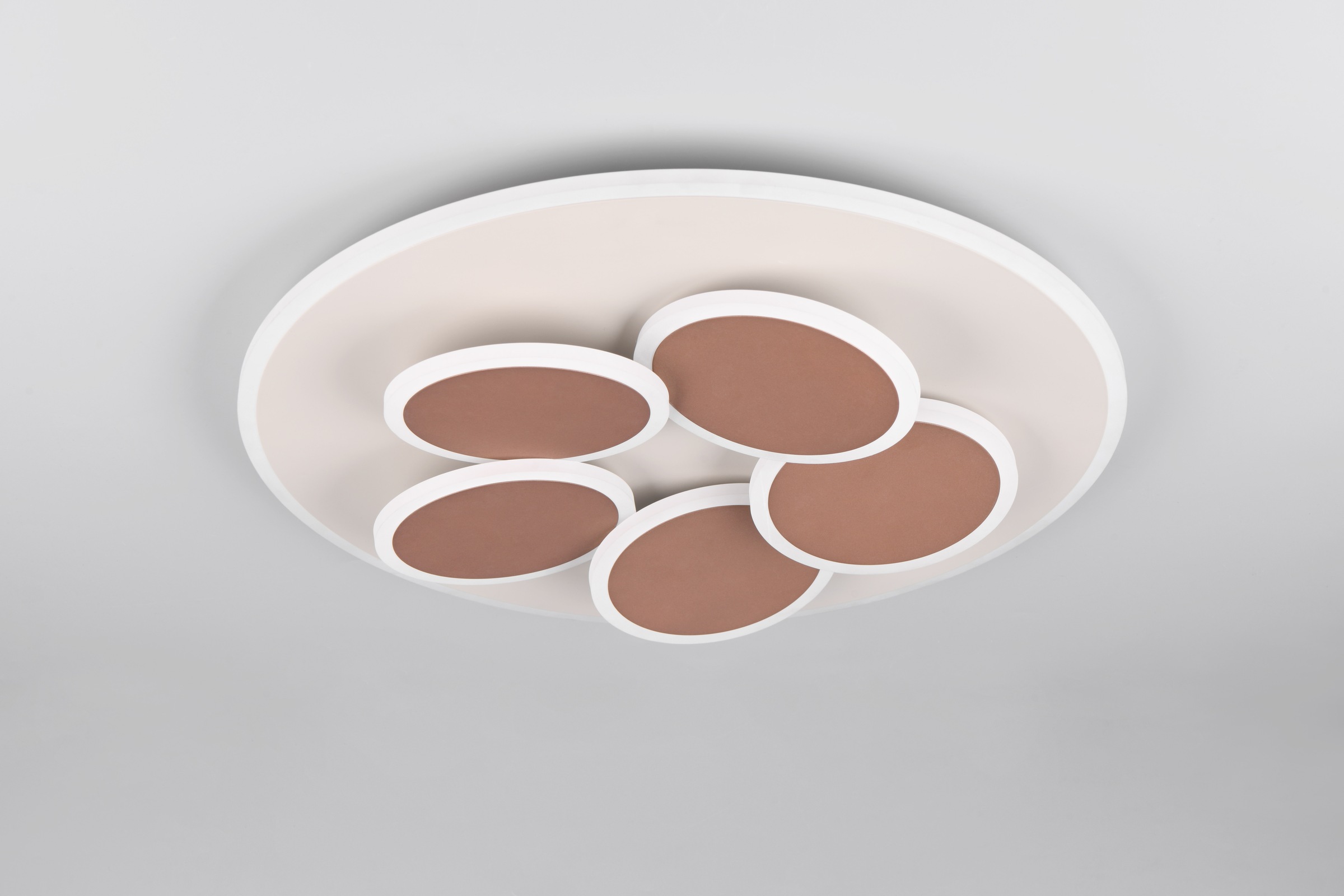 TRIO Leuchten LED Deckenleuchte »MANDALA, LED Deckenlampe mit Fernbedienung, dimmbar CCT Nachtlicht«, 1 flammig, Leuchtmittel LED-Board | LED fest integriert, Memory- und Timerfunktion 4200 Lumen warm- bis kaltweiß 2700-6500K 35W
