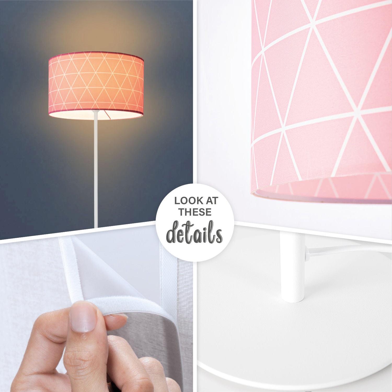 Paco Home Stehlampe »Stella 401«, 1 flammig, Leuchtmittel E27 | ohne Leuchtmittel, Standleuchte Wohnzimmer Schlafzimmer E27 Skandi Pink Grau Blau Deko