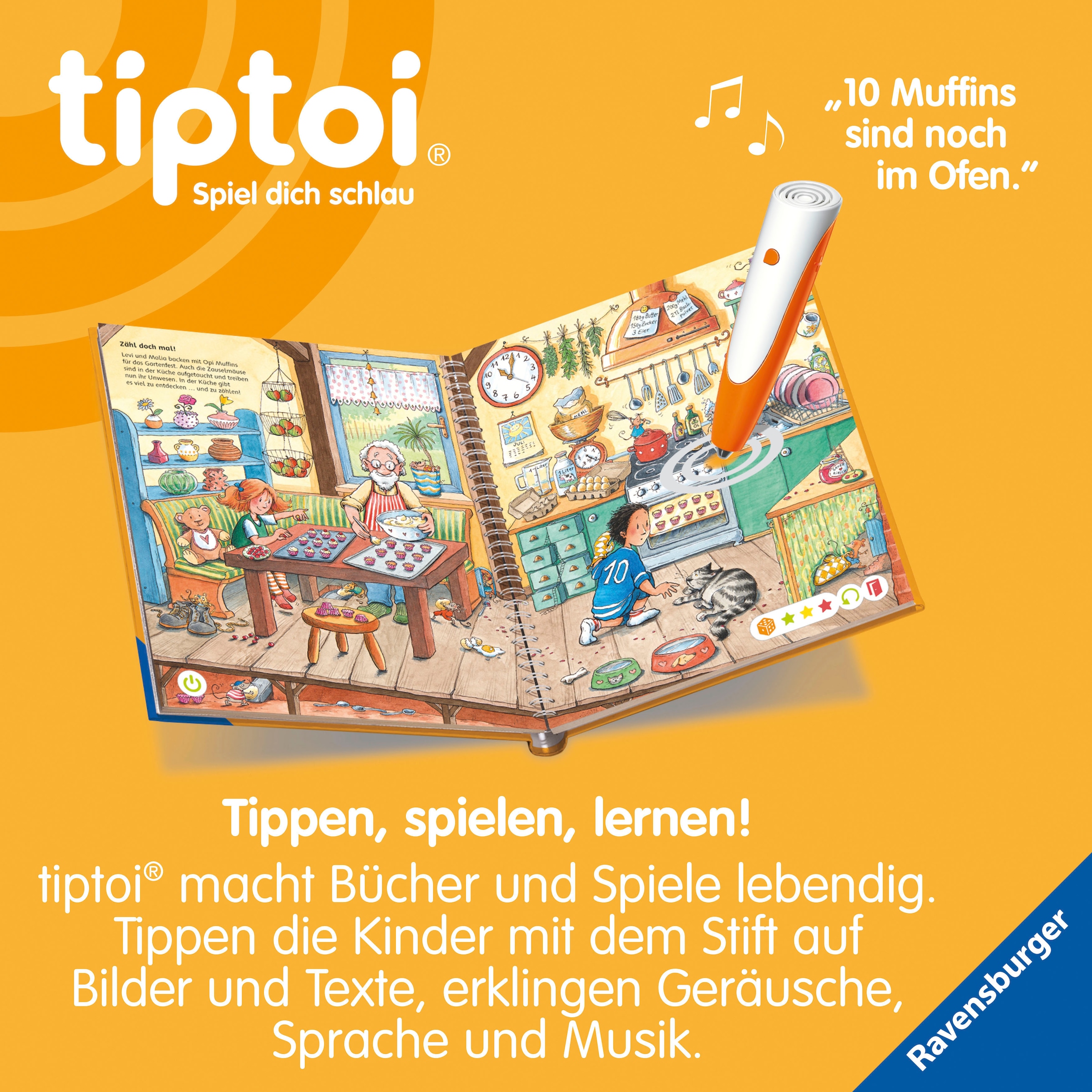Ravensburger Buch »tiptoi® Zahlen und Mengen«, Made in Europe