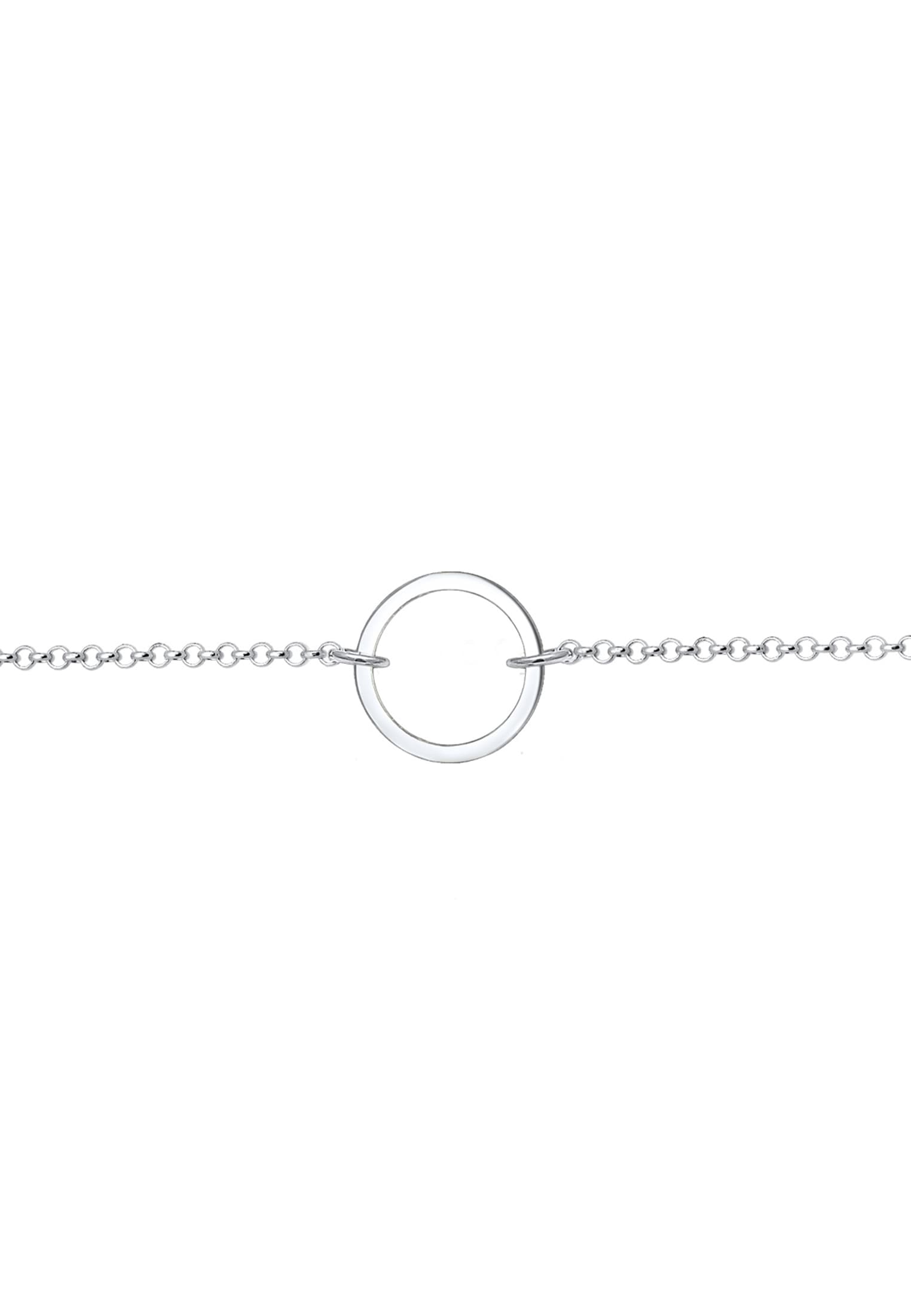 Elli Collier »Choker Anhänger Kreis Rund 925 Silber«