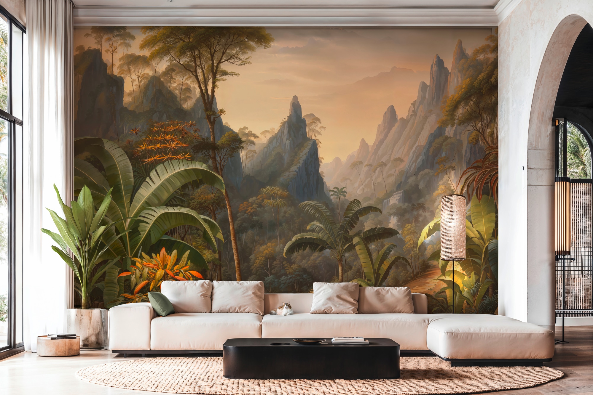 A.S. Création Vliestapete "Cuba II Tropical Mountain Landscape Fototapete" 3D-Optik Motiv floral leicht strukturiert Detailreiche Dschungel-Landschaft mit beeindruckender Tiefenwirkung