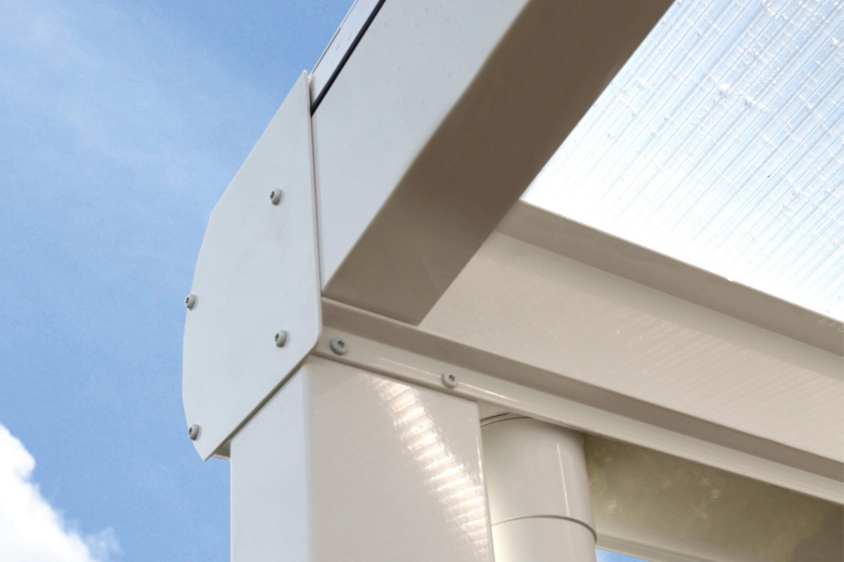 Skanholz Terrassendach »Genua«, 434 cm Breite, verschiedene Tiefe