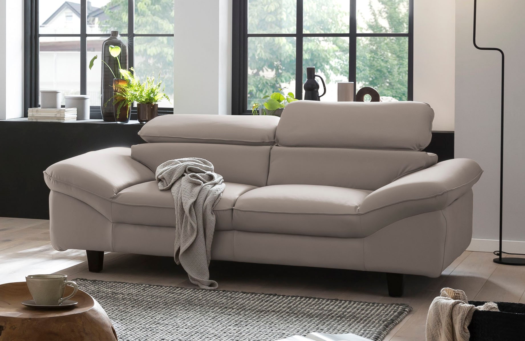 Home affaire 3-Sitzer »Pilot«, Big-Sofa mit Kopfteilverstellung