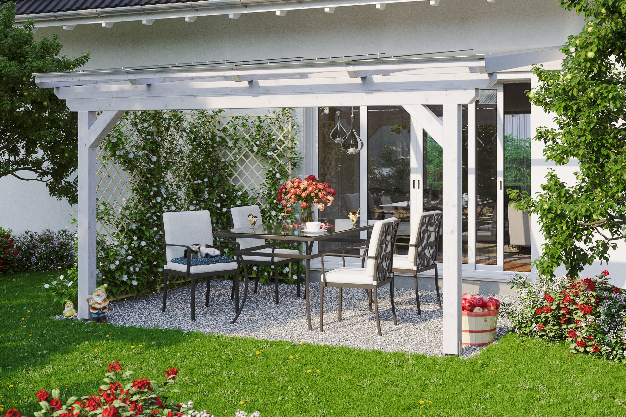 Skanholz Terrassendach »Ancona«, Leimholz