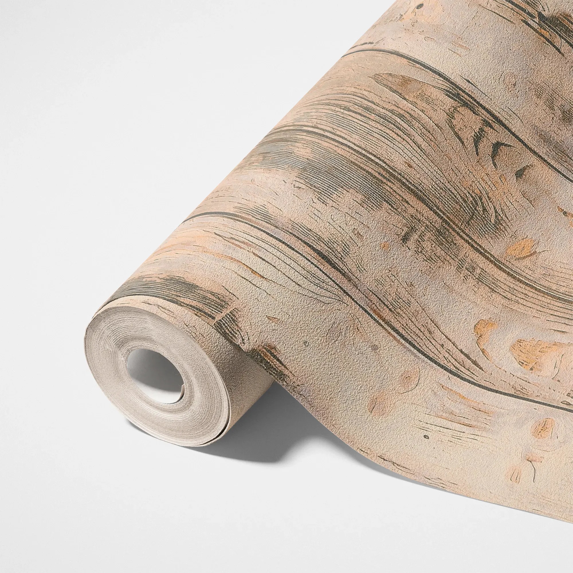 A.S. Création Vliestapete "Rustikales Holz" Holz leicht strukturiert Vliestapete Holzoptik rustikal Natur, Beige, Braun und Schwarz