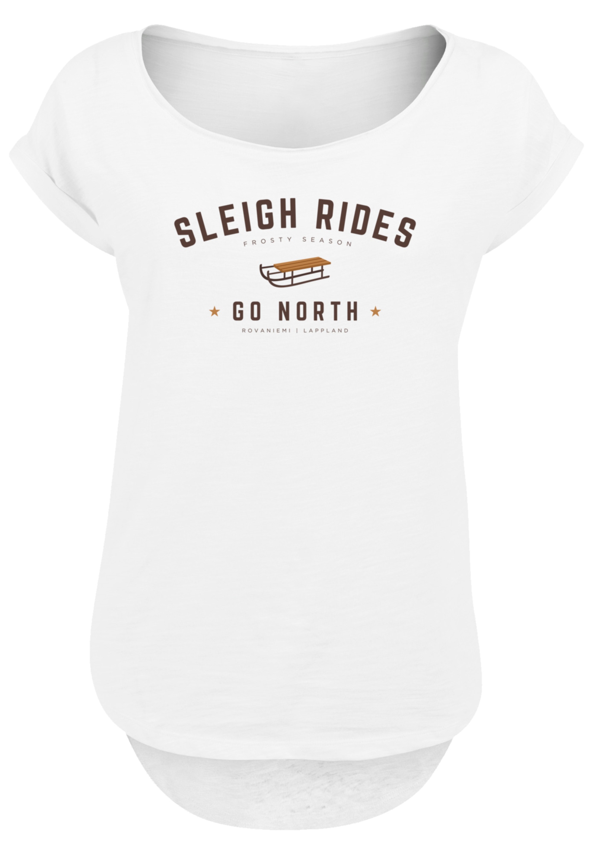 F4NT4STIC T-Shirt »Schlittenfahren Weihnachten Christmas« Weihnachten, Geschenk, Logo