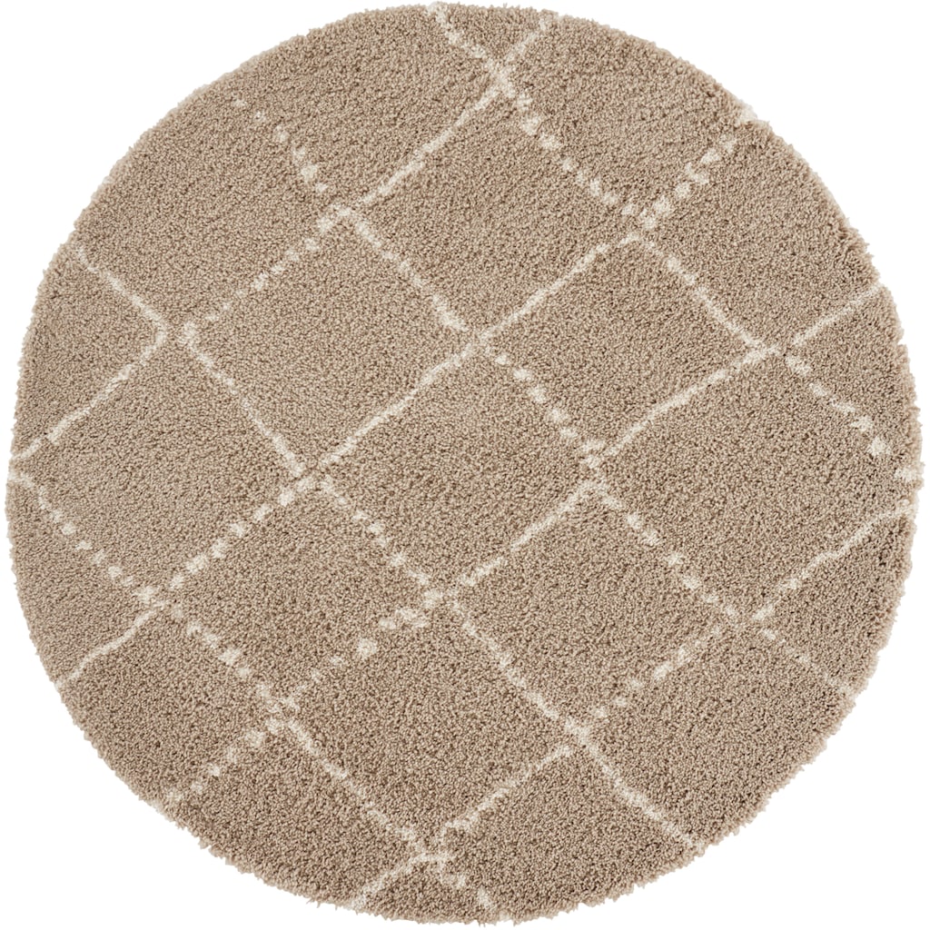 HANSE Home Hochflor-Teppich »Hash«, rund