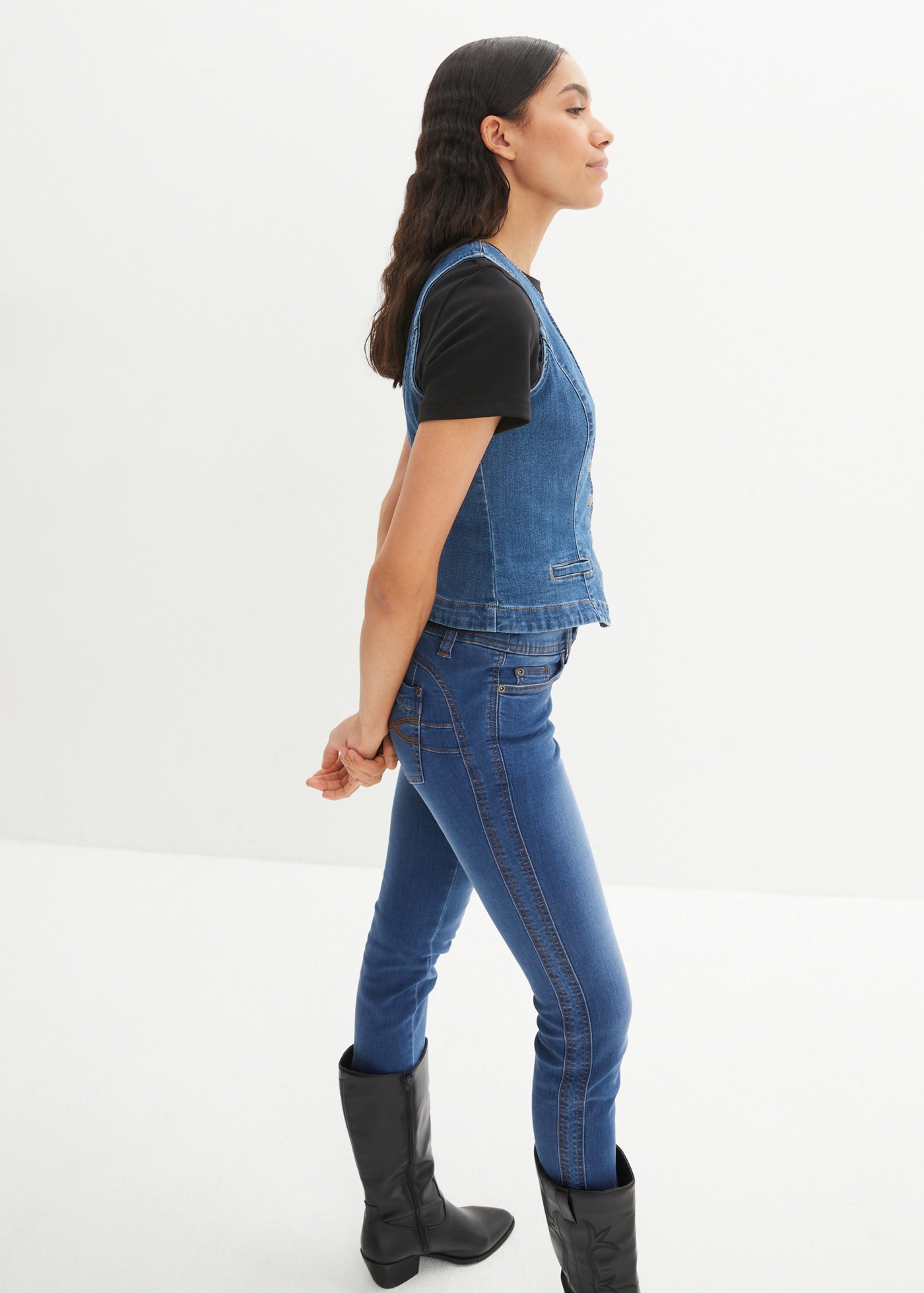 bonprix Jeansweste »Stretch-Jeansweste« Stretch-Jeansweste