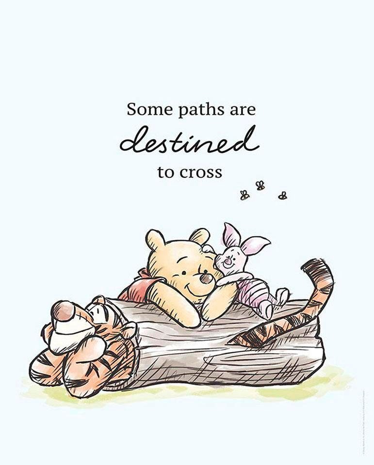 Komar Bild "Winnie the Pooh Path" Disney 1 Stk. tlg. Wandbild zur Dekoration im Kinderzimmer - ohne Rahmen