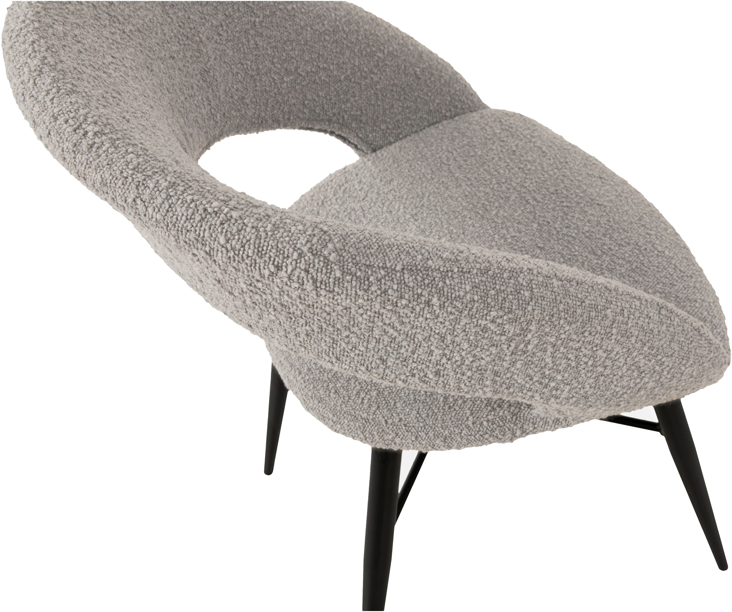 OMG Design Esszimmerstuhl »Marley«, (Set), 1 St., Stoff, mit modernem Cut-Out, Bouclé Bezug