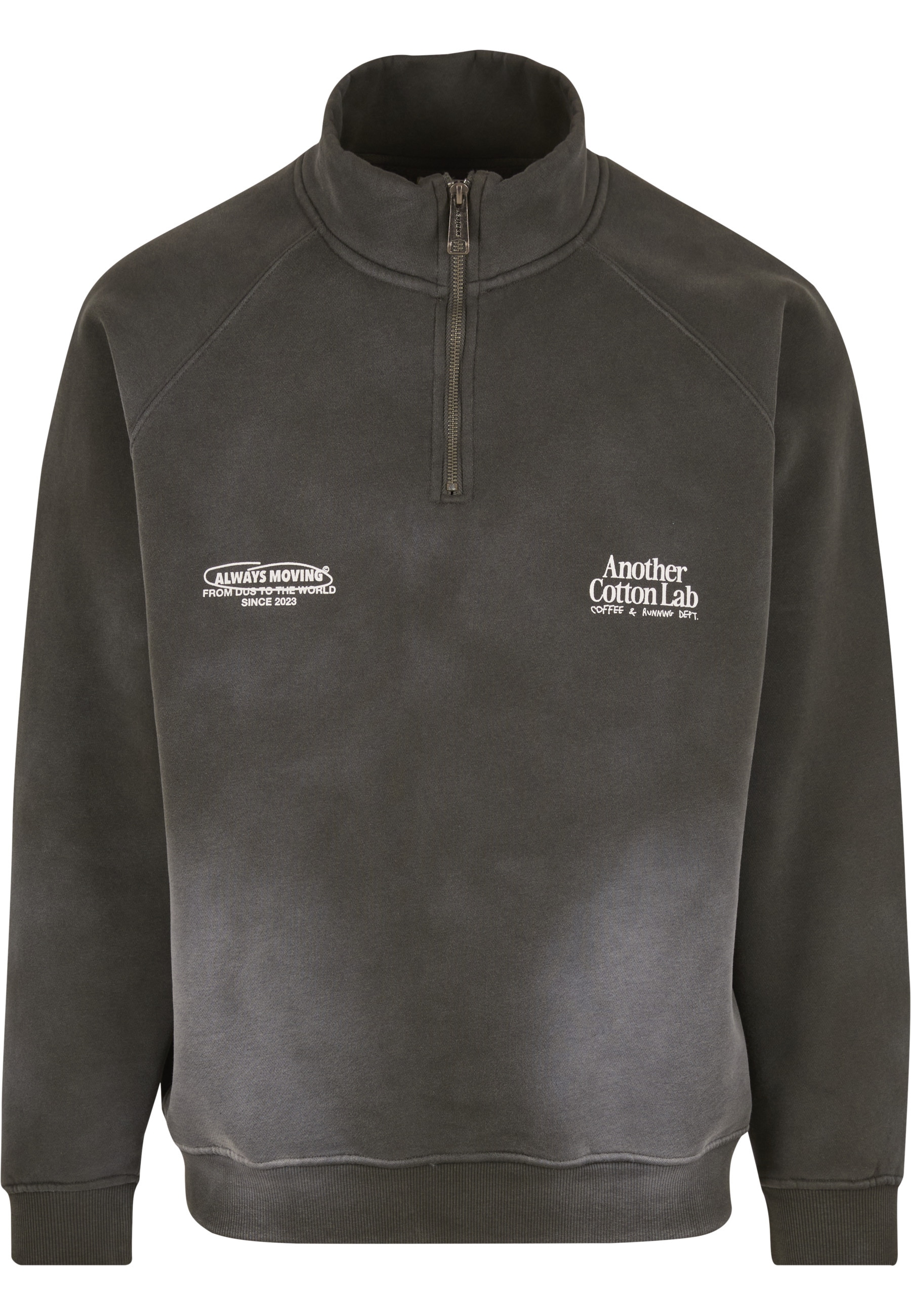 Another Cotton Lab Sweater "Another Cotton Lab Always Moving Washed Half Zip Sweatshirt", 1