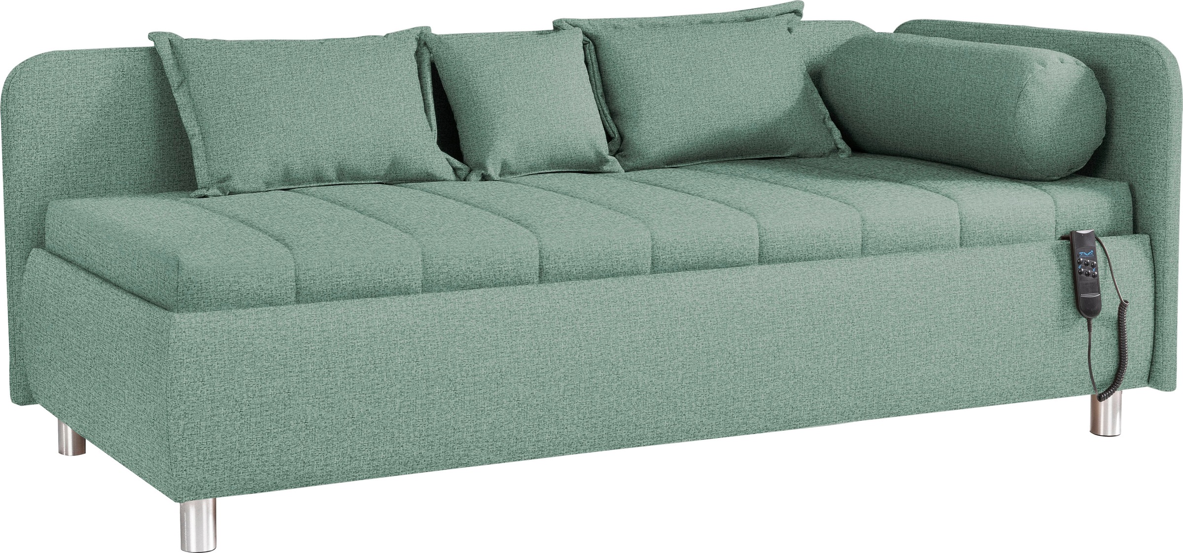 alina Schlafsofa »Kiana«, Liegefläche 90/200 cm oder 100/200 cm, Bettkasten, Zierkissen-Set