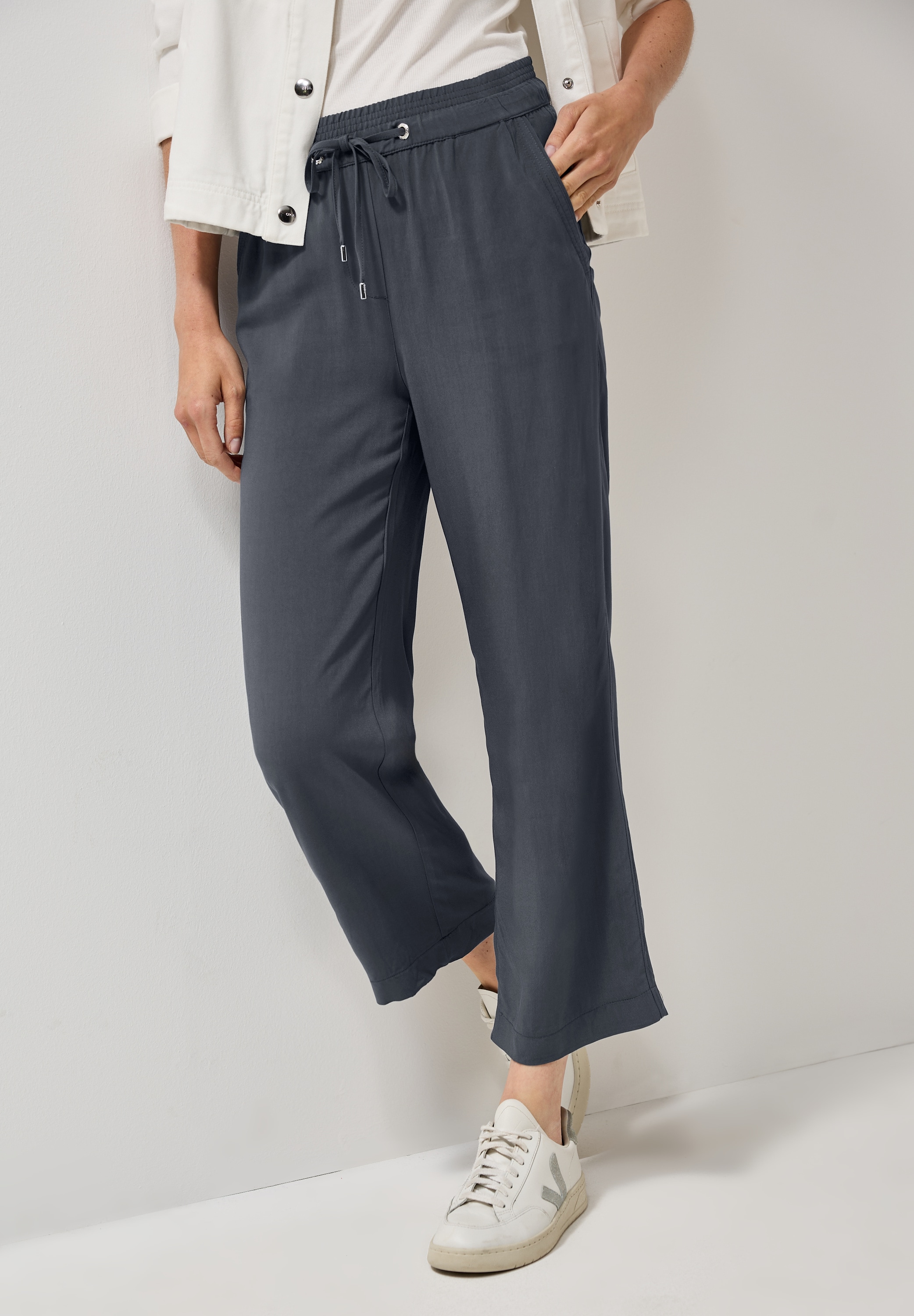 Cecil Stoffhose "Style Neele", Sommerhose mit elastischem Bund mit Tunnelzu günstig online kaufen