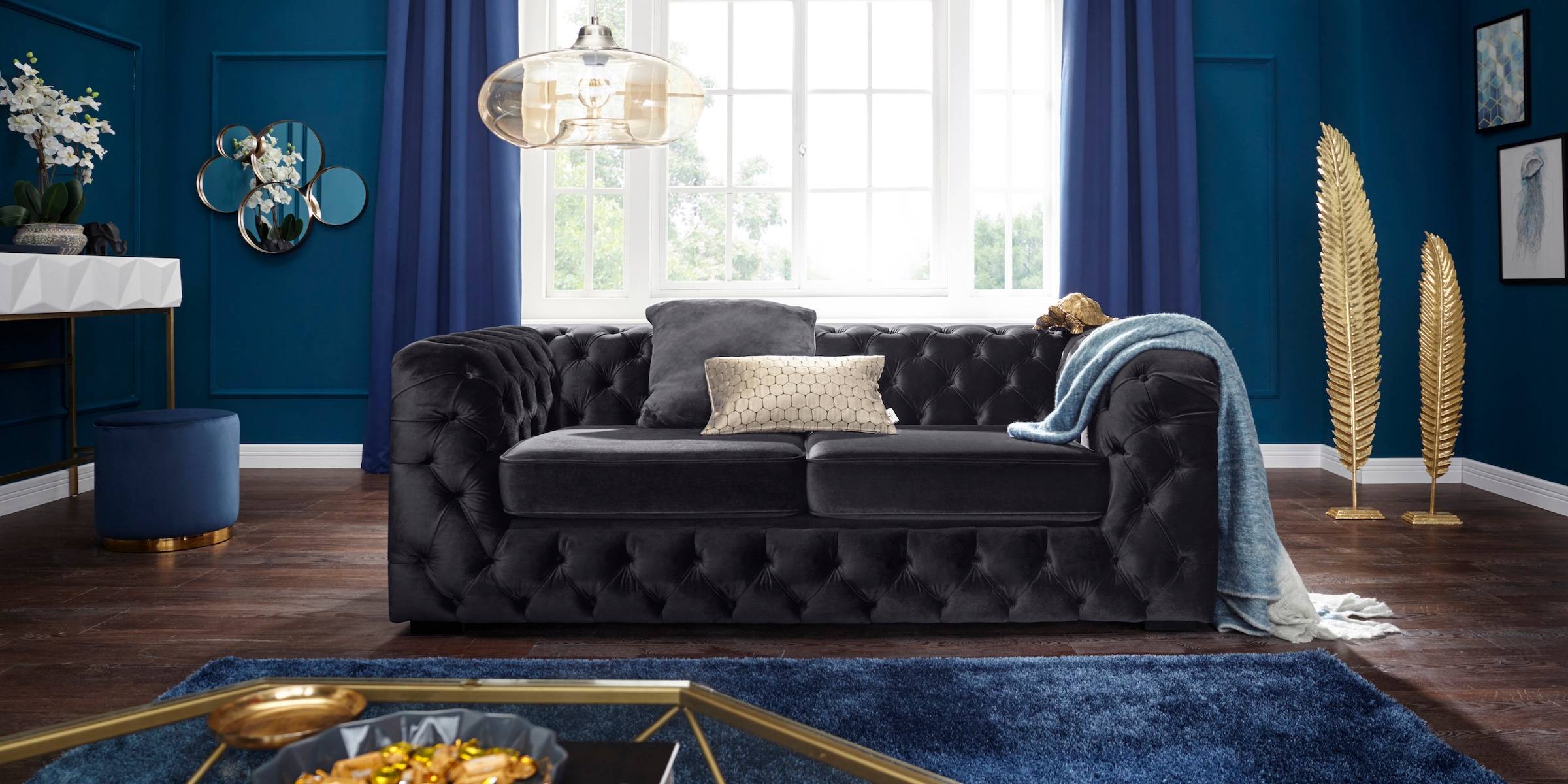 Guido Maria Kretschmer Home&Living Chesterfield-Sofa »Kalina«, mit klassischer Chesterfield-Knopfheftung