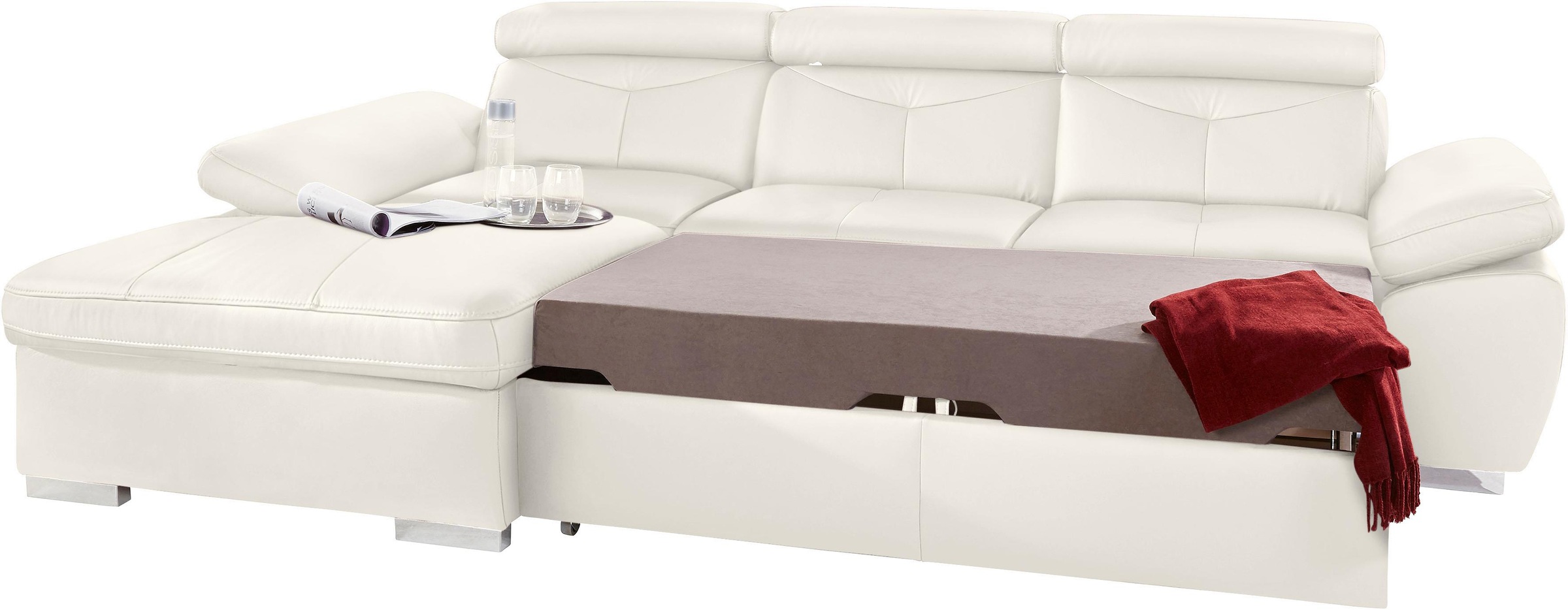 exxpo - sofa fashion Ecksofa "Spring, super bequem, mit Armteil- und Kopfte günstig online kaufen