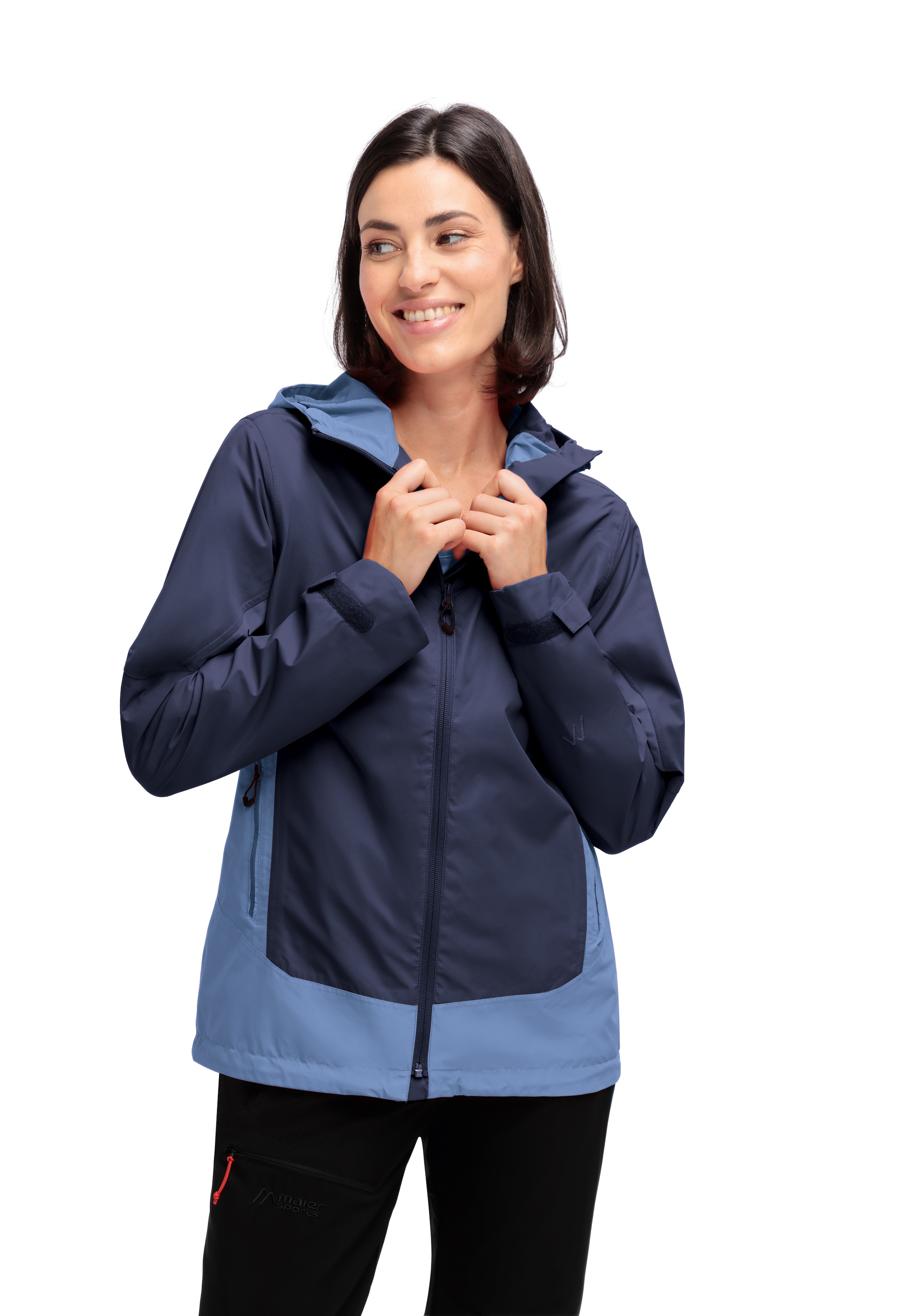 Maier Sports Regenjacke "D GG Allwetterjacke" mit Kapuze mit Handytasche, wasser- und winddicht, atmungsaktiv