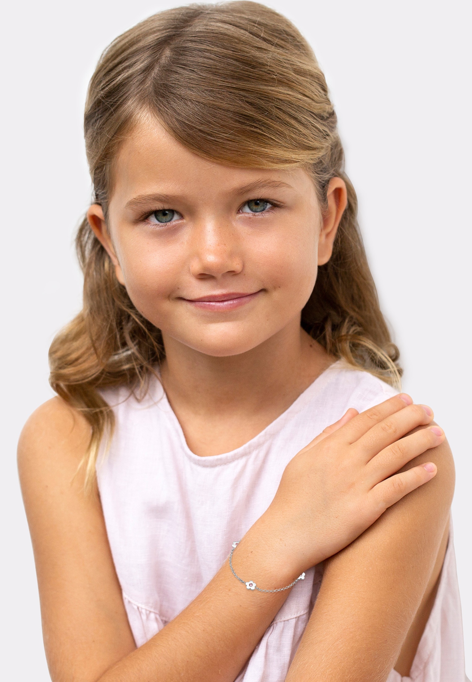 Elli Armband »Kinder Blumen Kristalle 925 Silber« online kaufen | BAUR