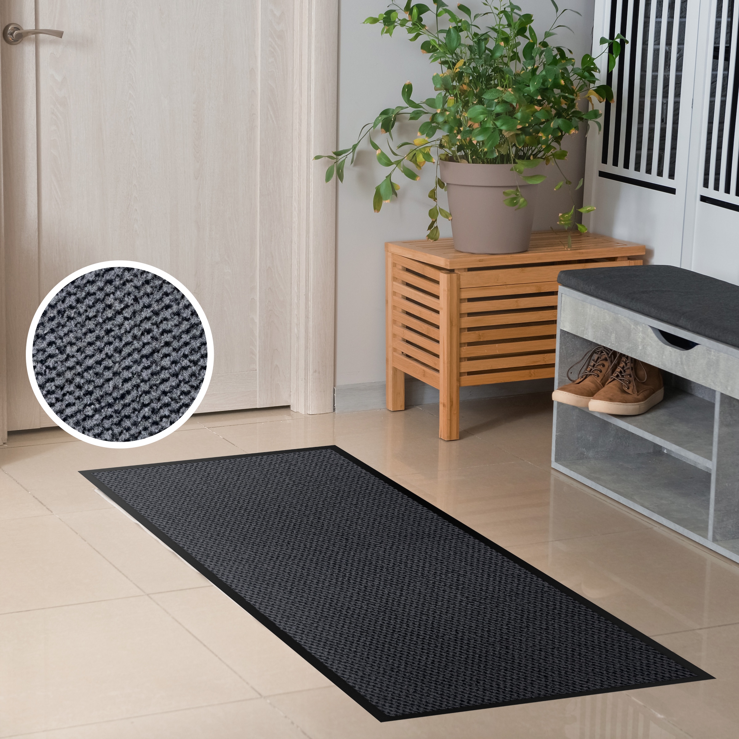 OTTO home Fußmatte "Tarron, für Hausflur und Eingangsbereiche" rechteckig 5 günstig online kaufen