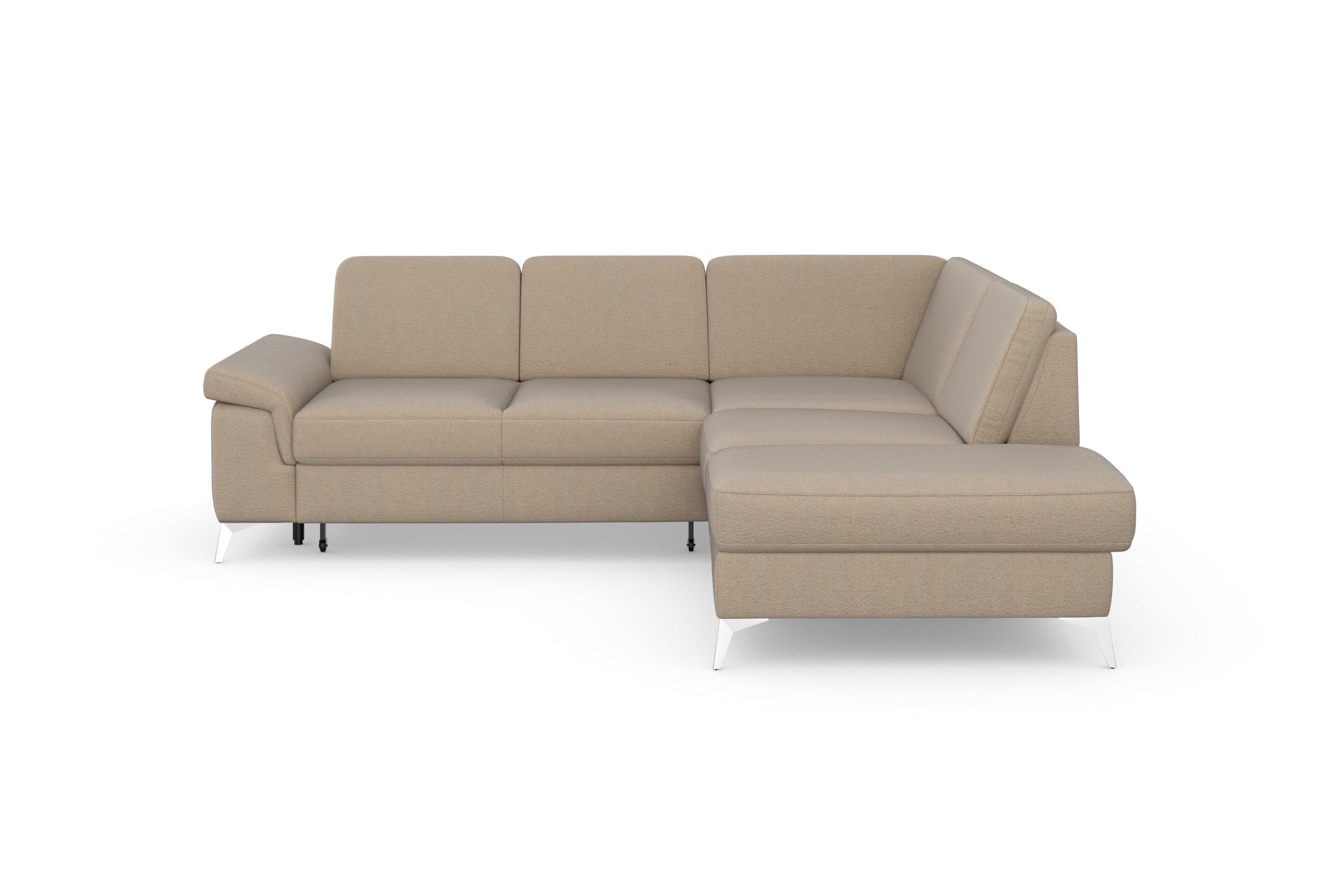 sit&more Ecksofa »Padua L-Form«, inklusive Sitztiefenverstellung, Armteilfunktion und Federkern