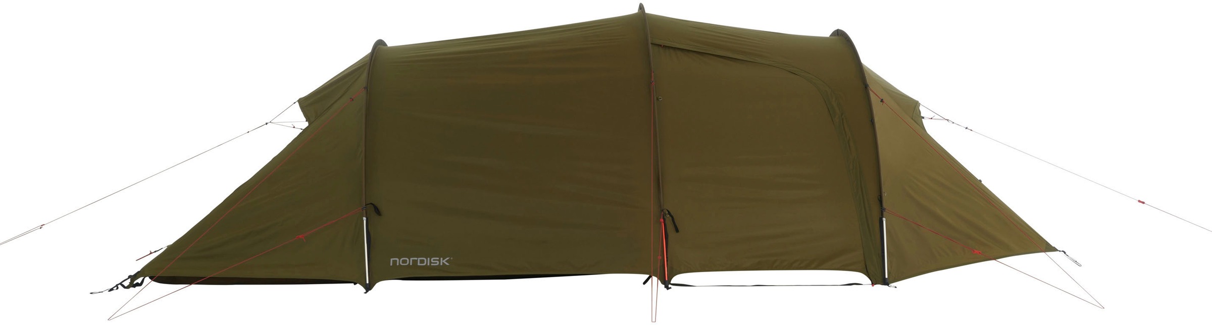 Nordisk Tunnelzelt »Oppland 4 PU Tent Dark Olive«, 4 Personen, (Packung, 1 tlg.)