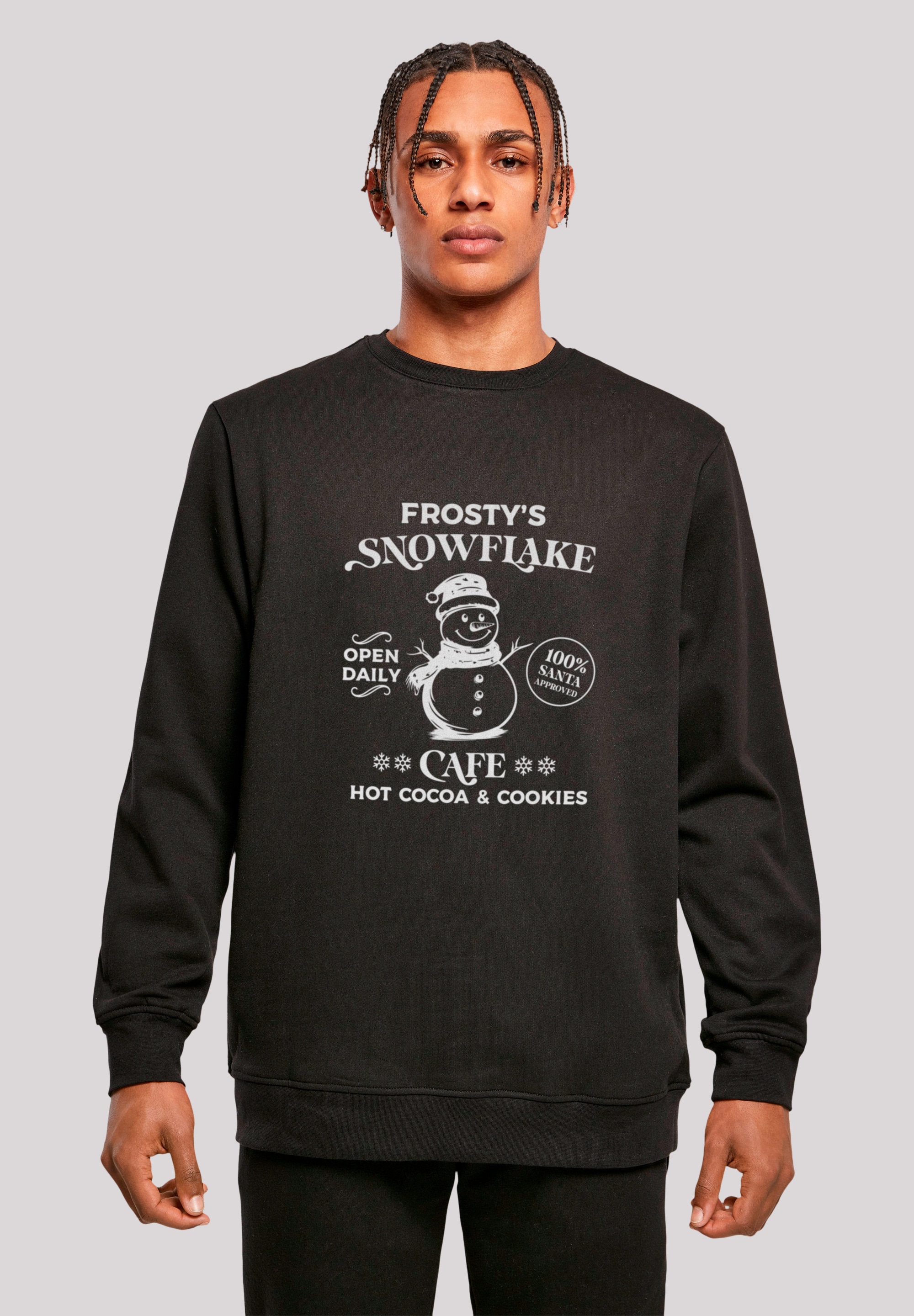 F4NT4STIC Sweatshirt "Frostys Snowflake Cafe Retro Weihnachten Sign", Premi günstig online kaufen