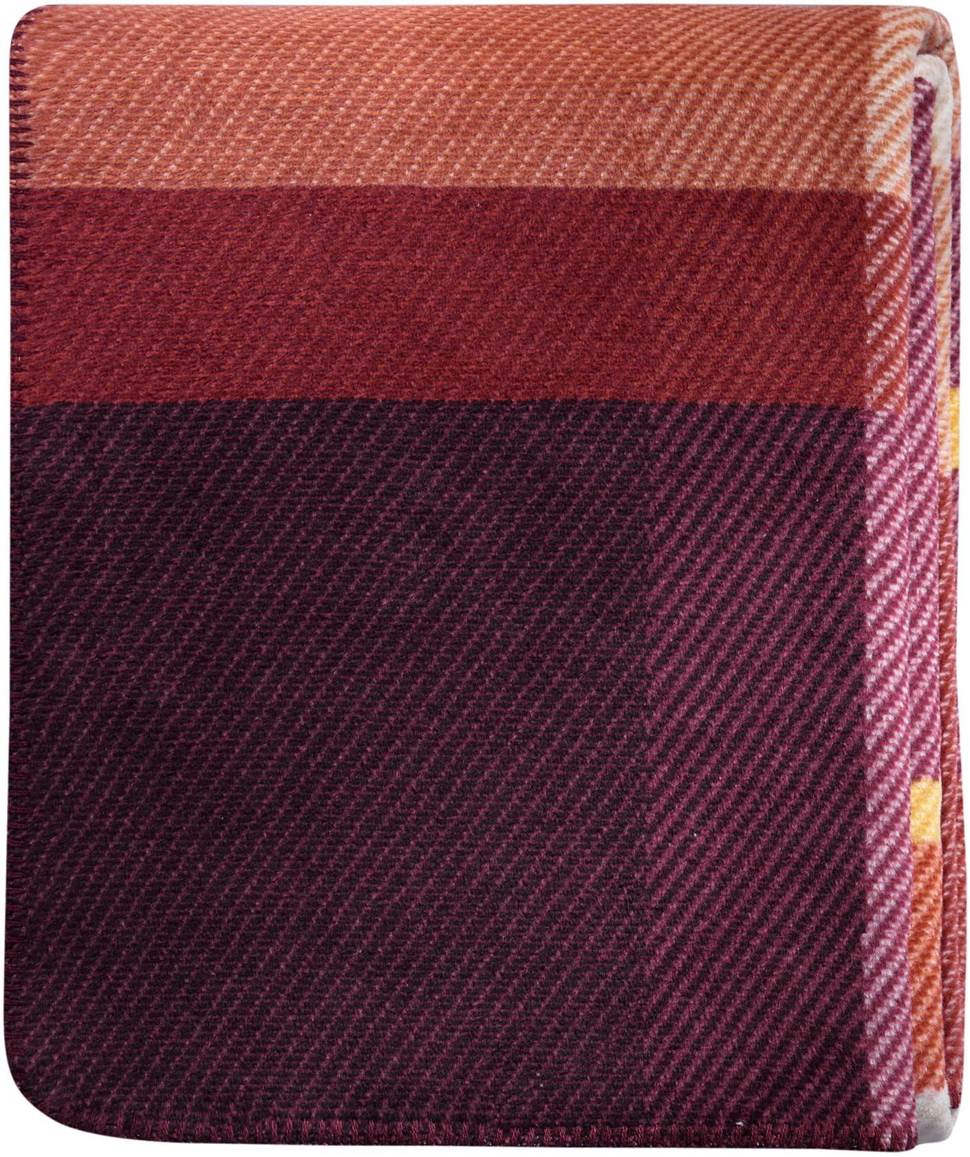 Biederlack Wohndecke »Wohndecke Ruby Check mit geketteltem Zierstich«, Made in Germany