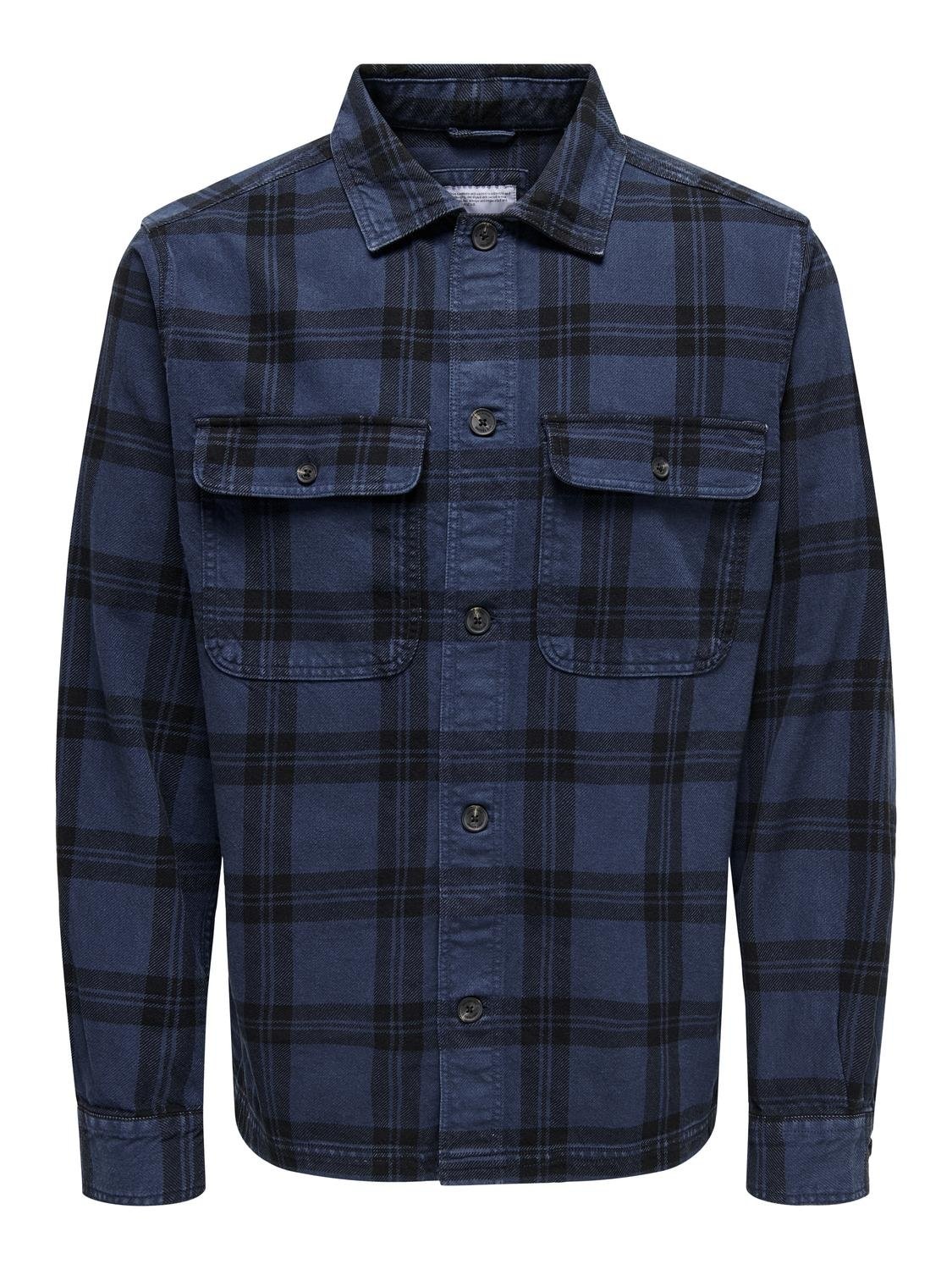 ONLY & SONS Langarmhemd »ONSOLIVER TWILL OVERDYE OVERSHIRT BF«