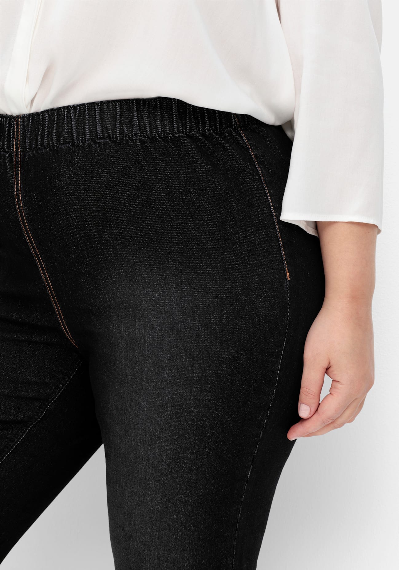 Sheego Jeansleggings, (1 tlg.)