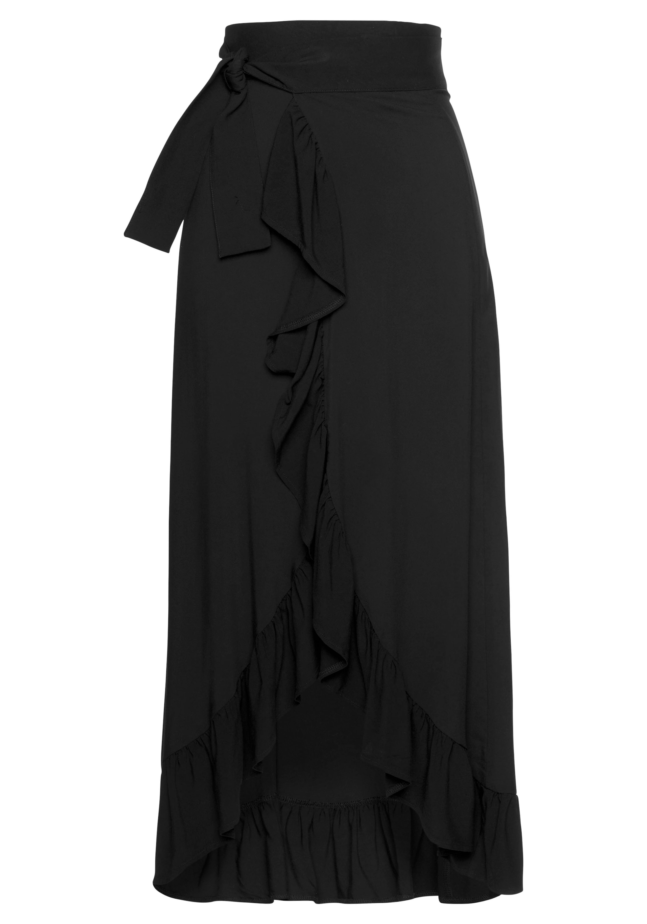 LASCANA Wickelrock aus gewebter Viskose