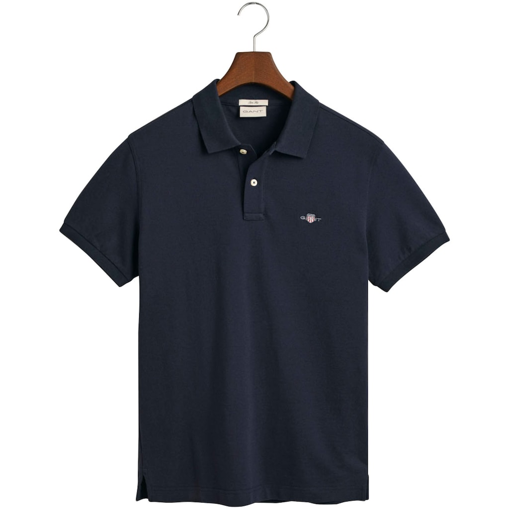 Gant Poloshirt »SLIM ORIGINAL PIQUE SS RUGGER«, mit Logostickerei auf der Brust