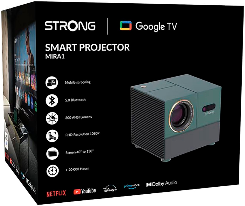 Strong Beamer »GoogleTV LED-Videoprojektor« ( ) Videoauflösung bis zu 4K UHD (3840 x 2160 Pixel)