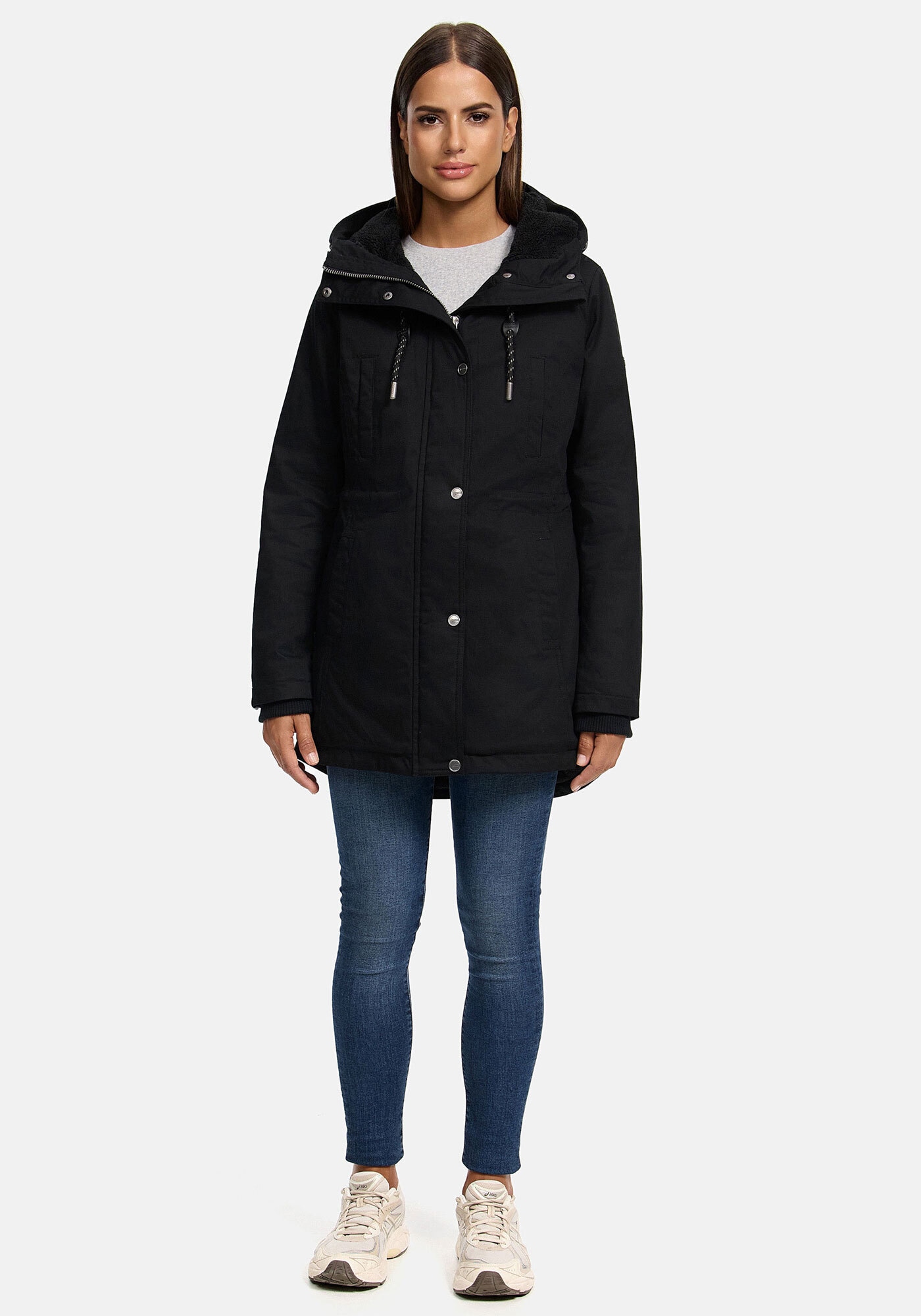 Navahoo "Winterfunke" Designer Winterjacke mit Teddyfell gefüttert