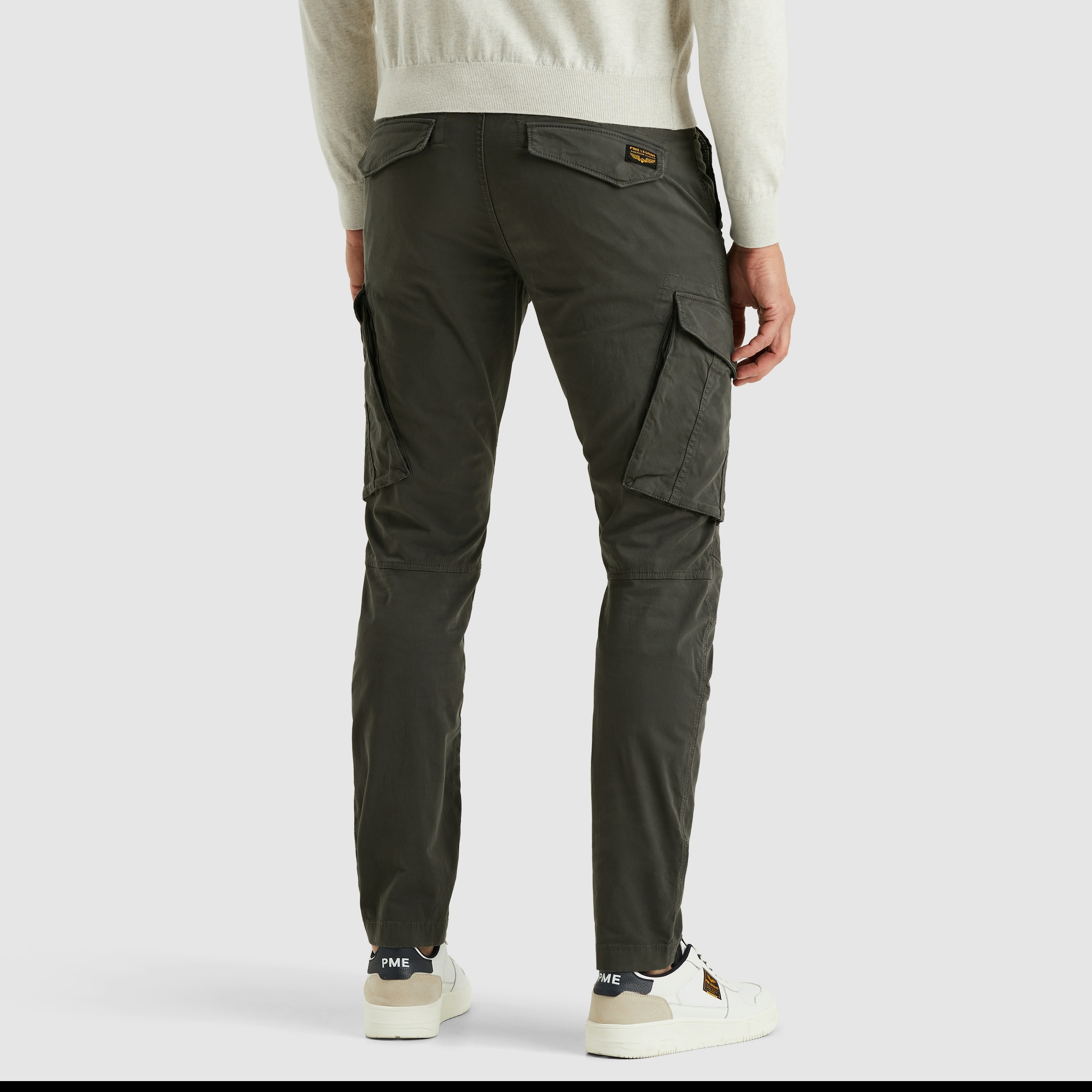 PME LEGEND Cargohose »Nordrop Stretch Twill«, mit Logo Stickerei
