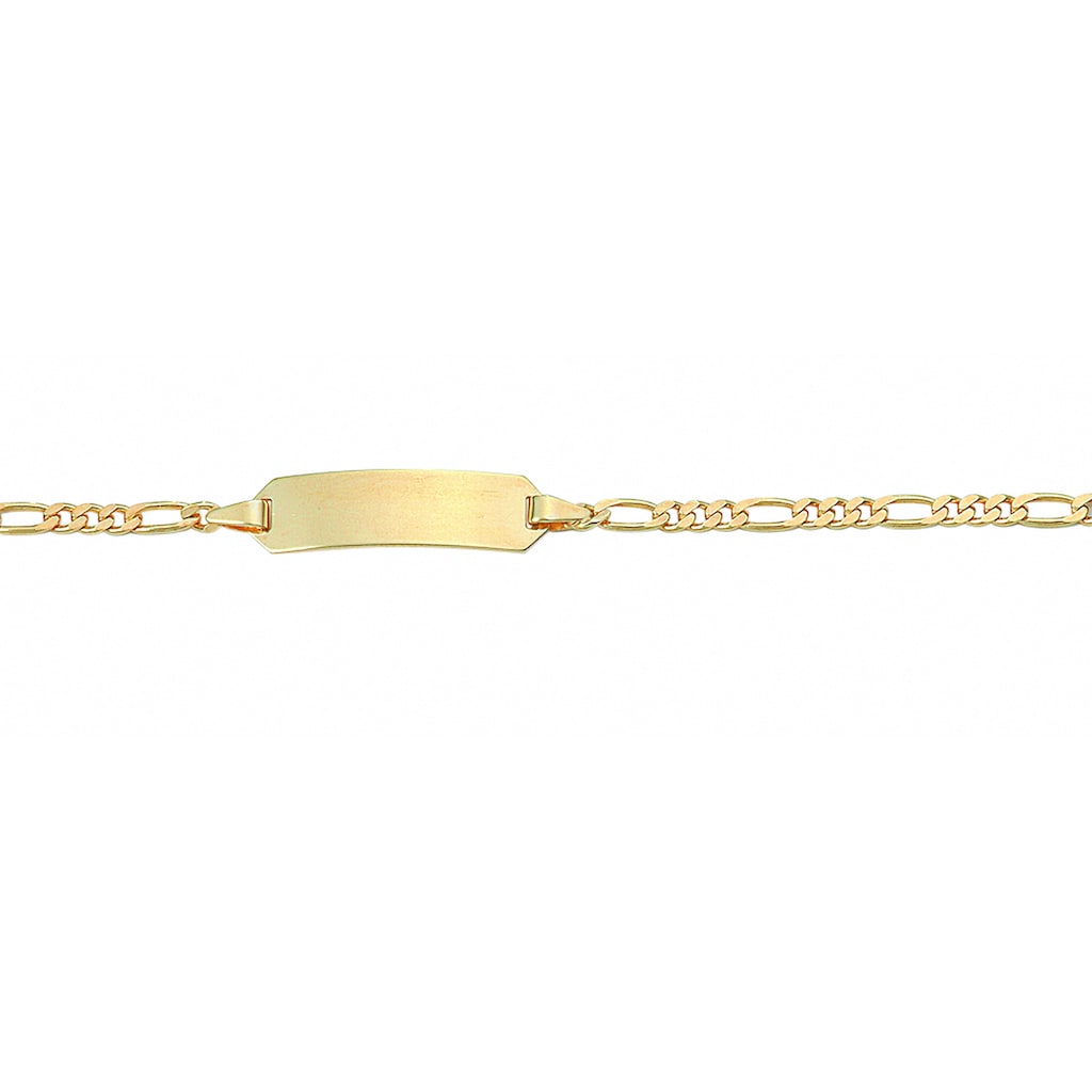 Adelia´s Goldarmband »585 Gold Figaro Armband 14 cm« 585 Gold Goldschmuck für Damen