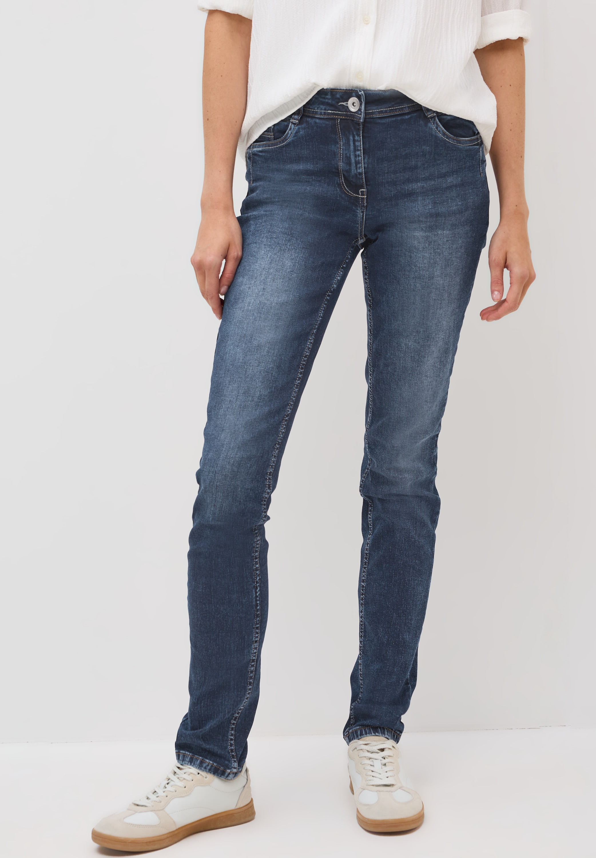 Cecil Comfort-fit-Jeans, Middle Waist