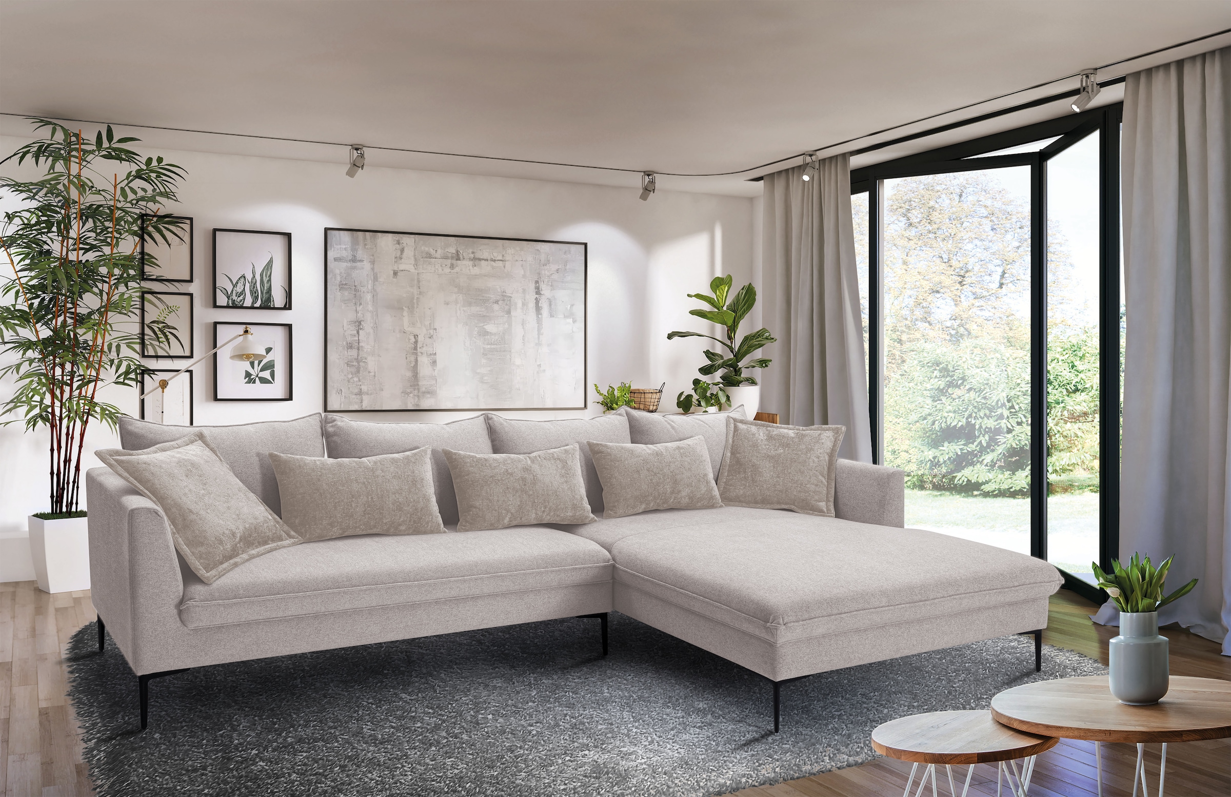 exxpo - sofa fashion Ecksofa "Piazza, elegant und edel, Designsofa mit toll günstig online kaufen