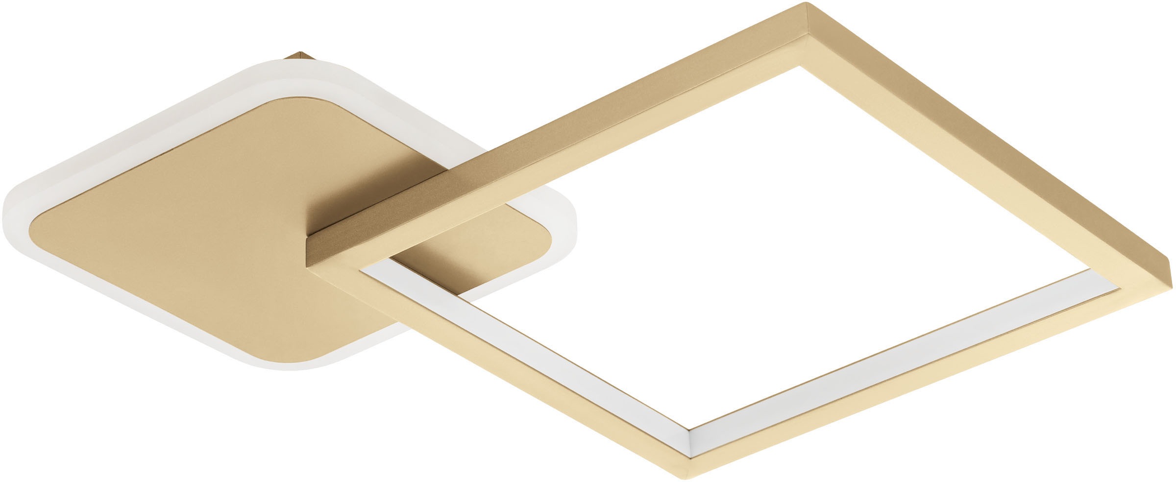 EGLO LED-Deckenleuchte »GAFARES« in gold und weiß aus Alu, Stahl / inkl. LED fest integriert - 15 Watt