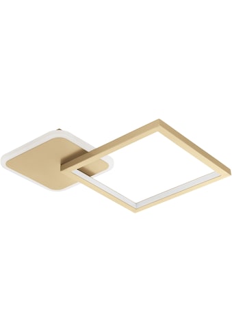 LED-Deckenleuchte »GAFARES« in gold und weiß aus Alu, Stahl / inkl. LED fest...