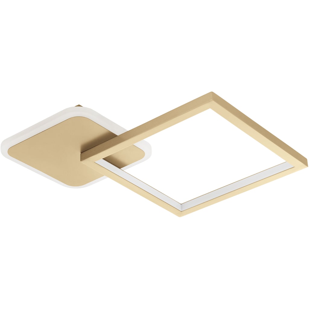 EGLO LED-Deckenleuchte »GAFARES« in gold und weiß aus Alu, Stahl / inkl. LED fest integriert - 15 Watt