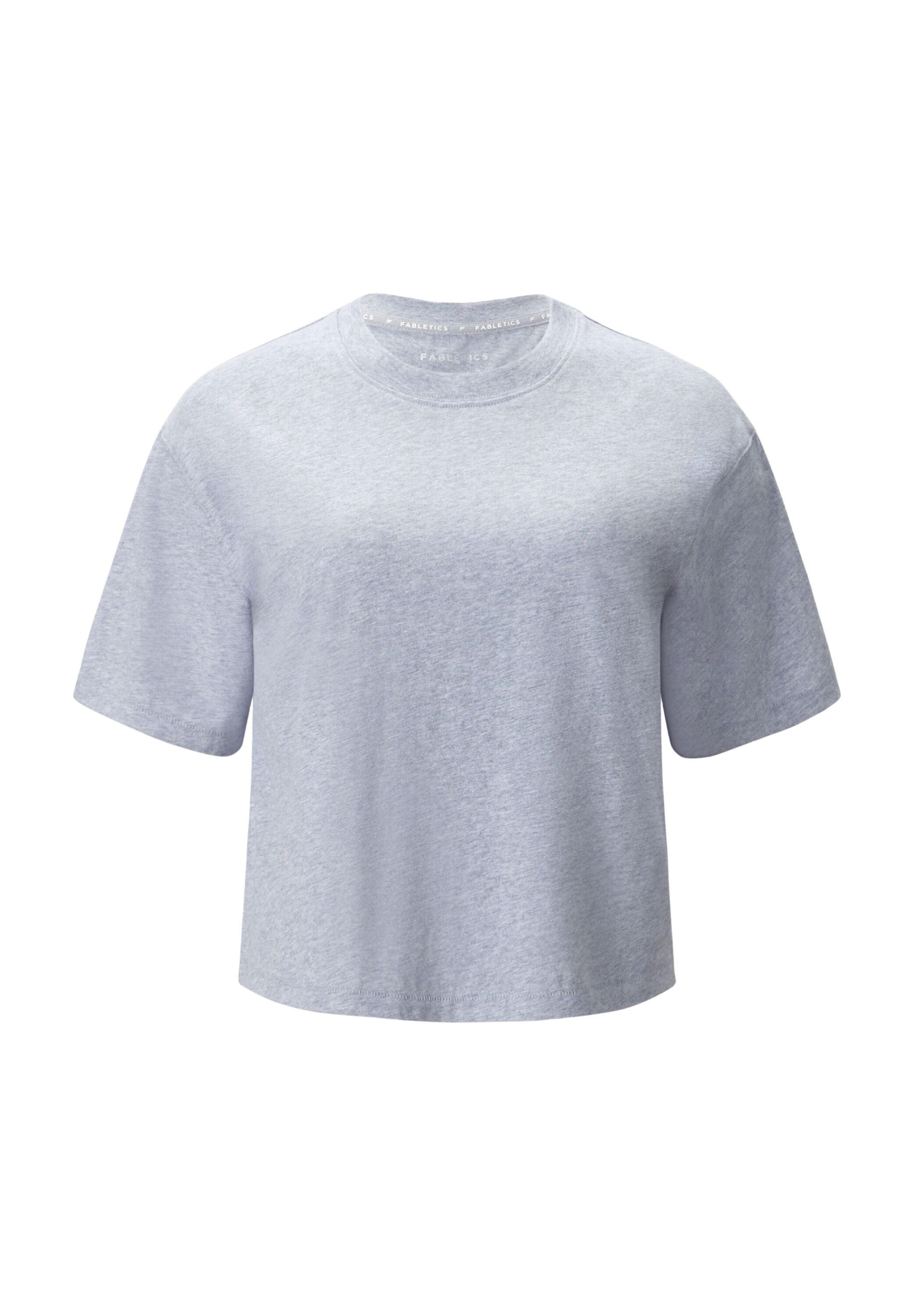 Fabletics Shirttop "Fabletics Top COTTON BOXY TEE" mit Rundhalsausschnitt