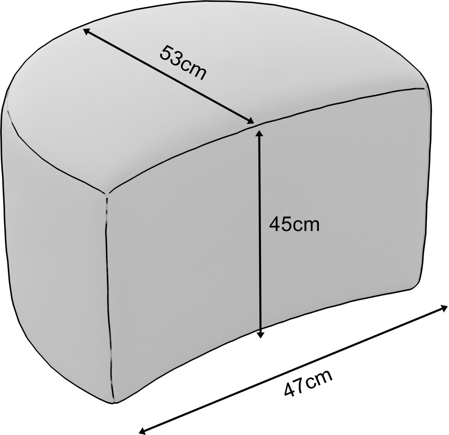 Home affaire Hocker »MAISIE, passende Ergänzung zum Big-Drehsessel« MAISIE, in Mega-Cord und Web-Velours